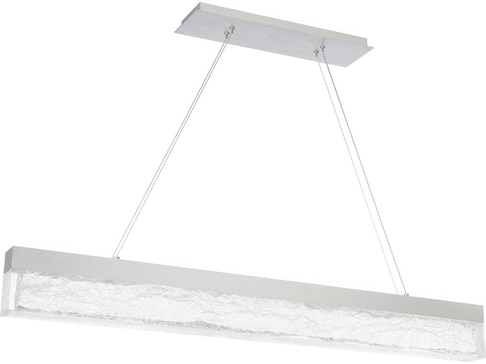 dweLED by WAC Lighting Effervescent 1-Light Brushed Aluminum Silver LED Island Pendant