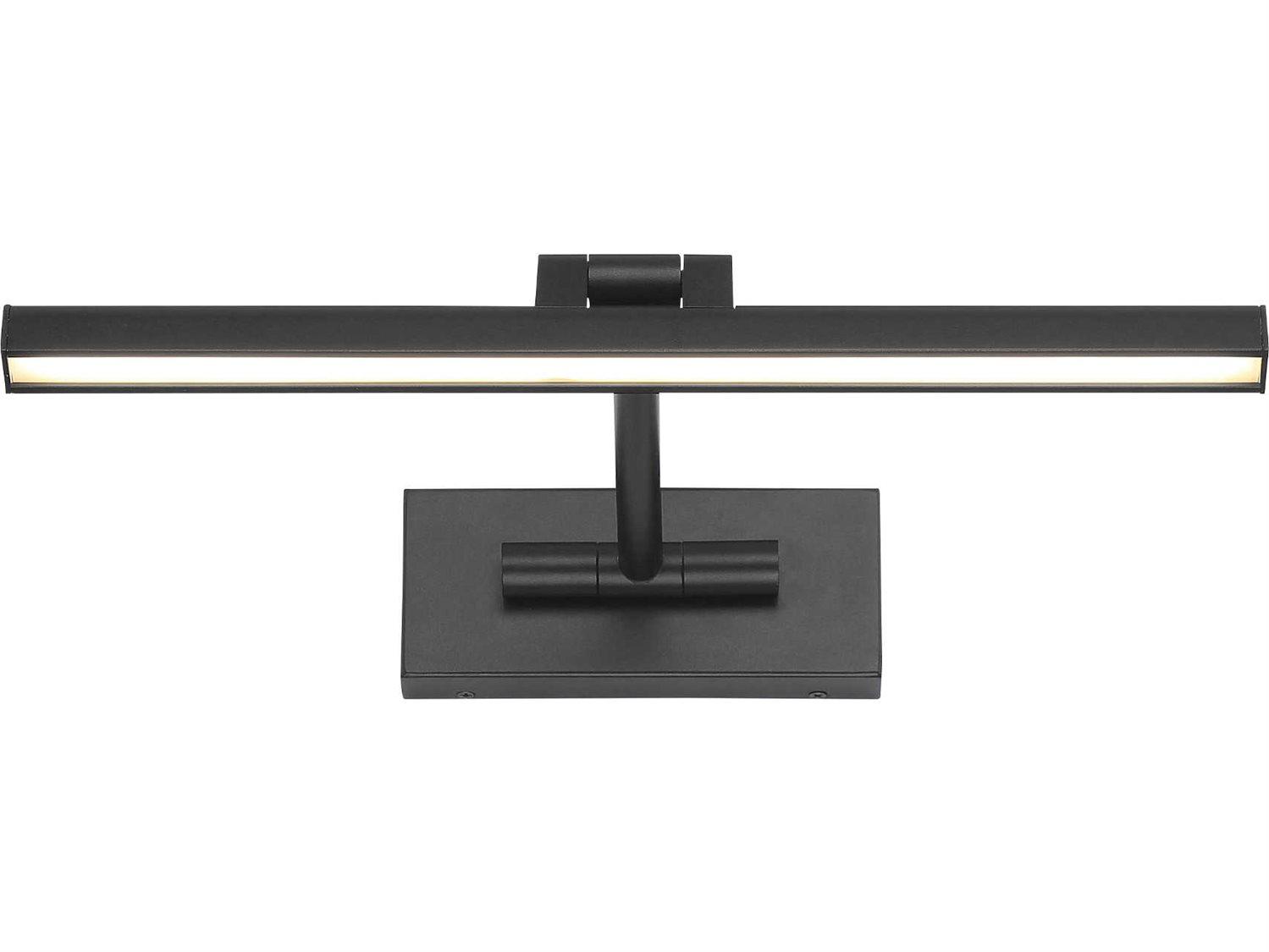 dweLED by WAC Lighting Reed 1-Light Black LED Picture Light