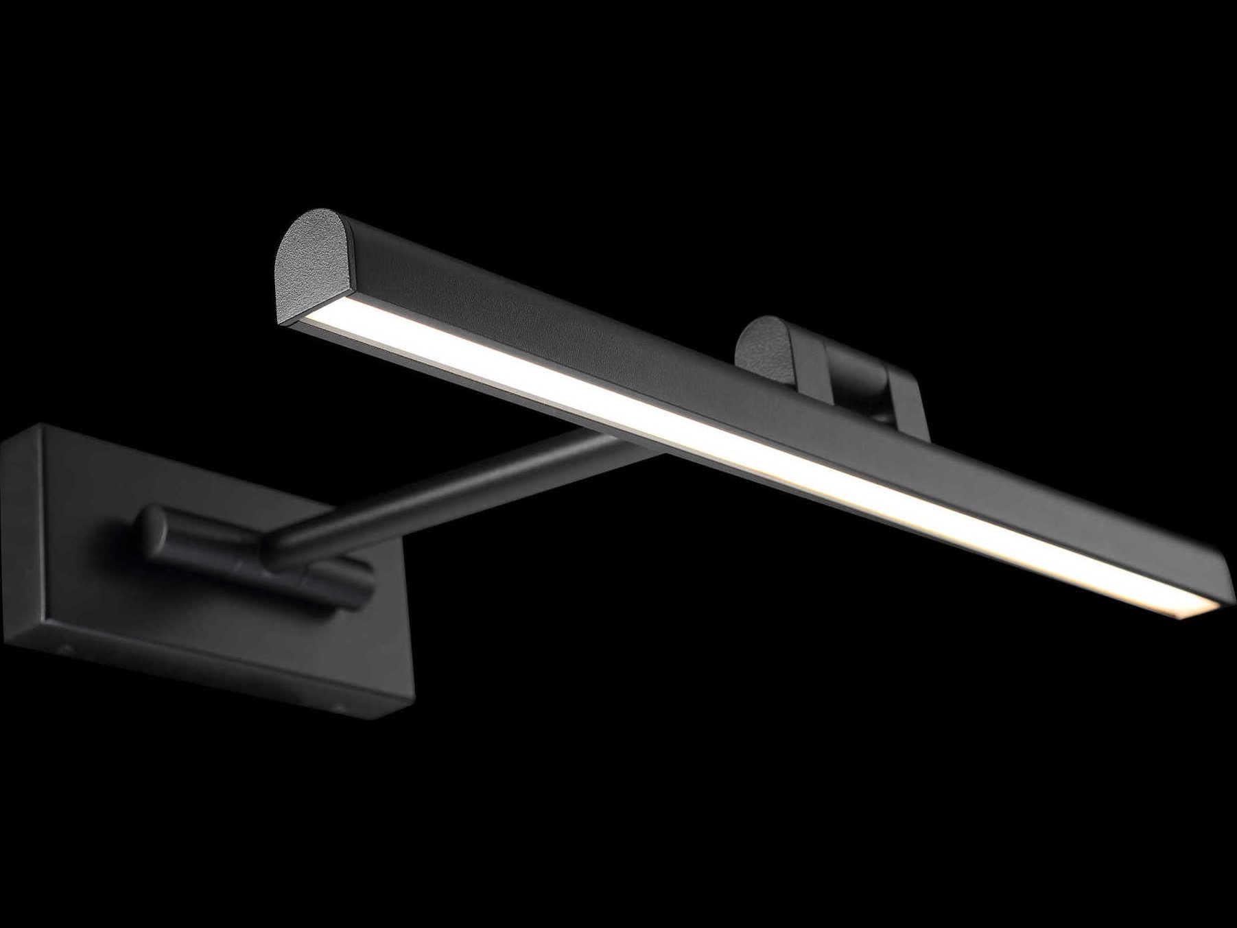 dweLED by WAC Lighting Reed 1-Light Black LED Picture Light