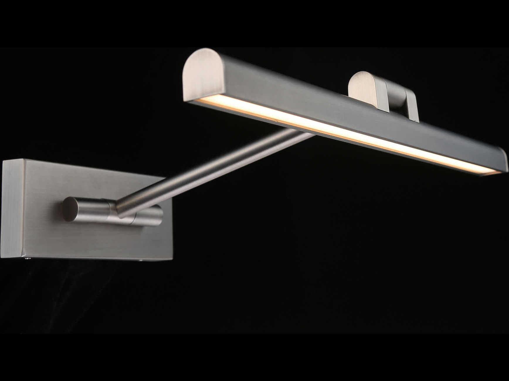 dweLED by WAC Lighting Reed 1-Light Brushed Nickel LED Picture Light