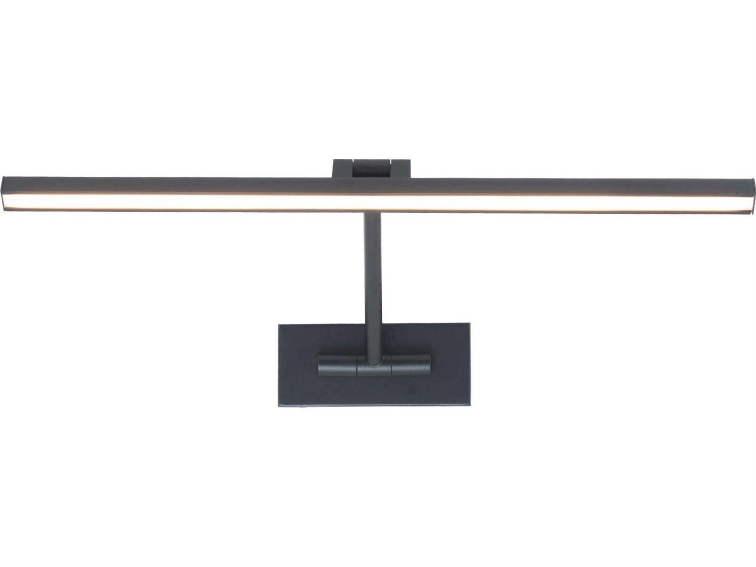 dweLED by WAC Lighting Reed 1-Light Black LED Picture Light