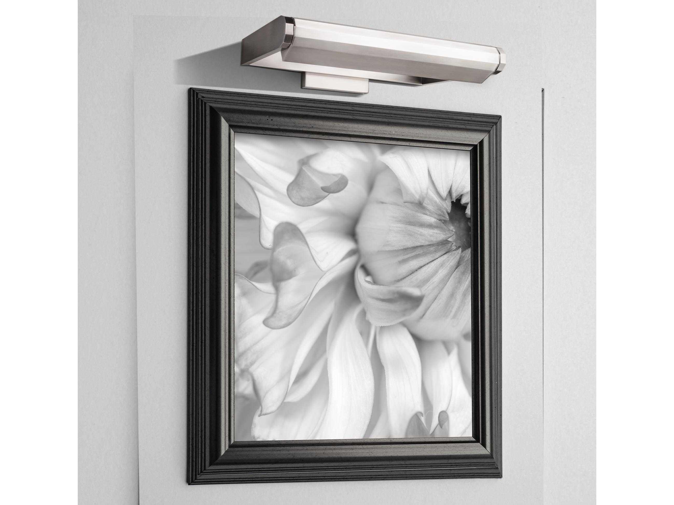 dweLED by WAC Lighting Kent Direct Wire 1-Light Brushed Nickel LED Picture Light