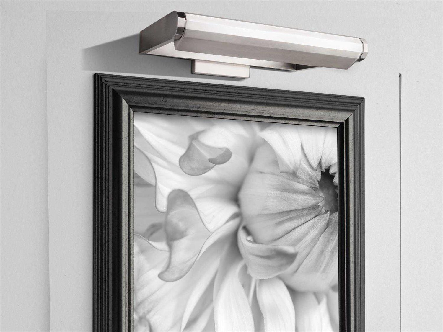 dweLED by WAC Lighting Kent Direct Wire 1-Light Brushed Nickel LED Picture Light