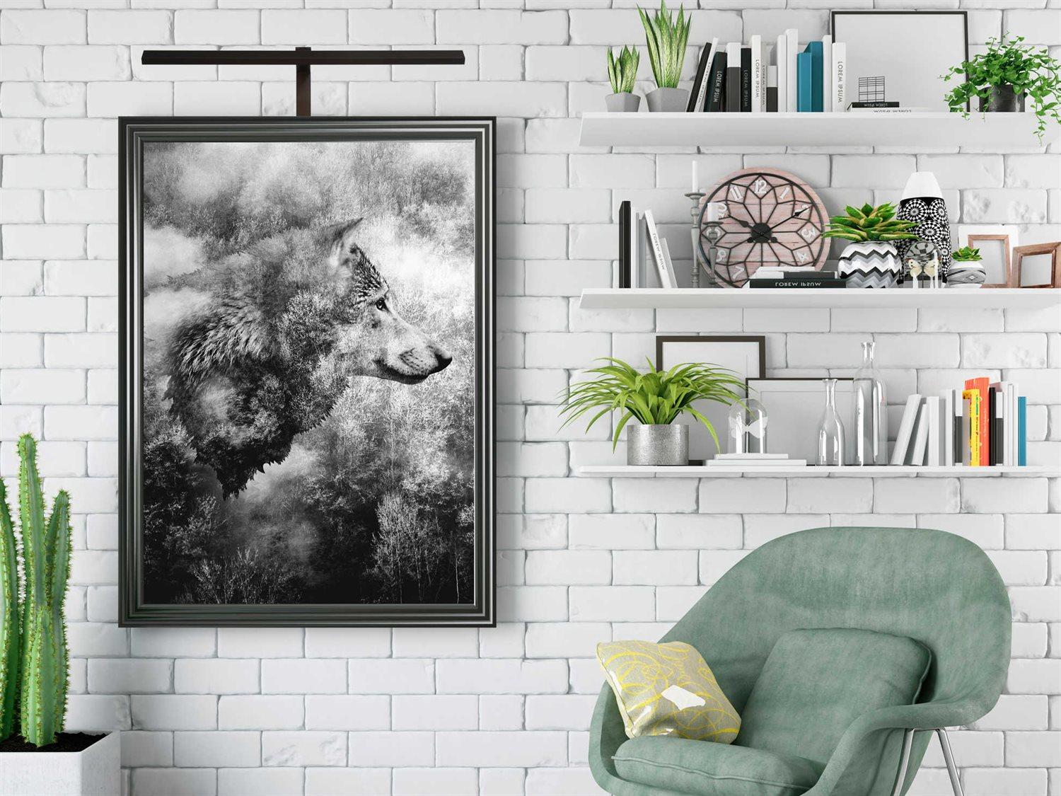 dweLED by WAC Lighting Uptown 1-Light Black LED Picture Light