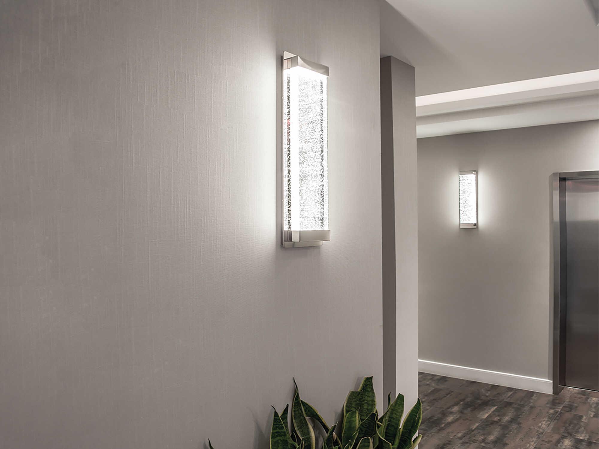 dweLED by WAC Lighting Mythical 1-Light Polished Nickel Wall Sconce