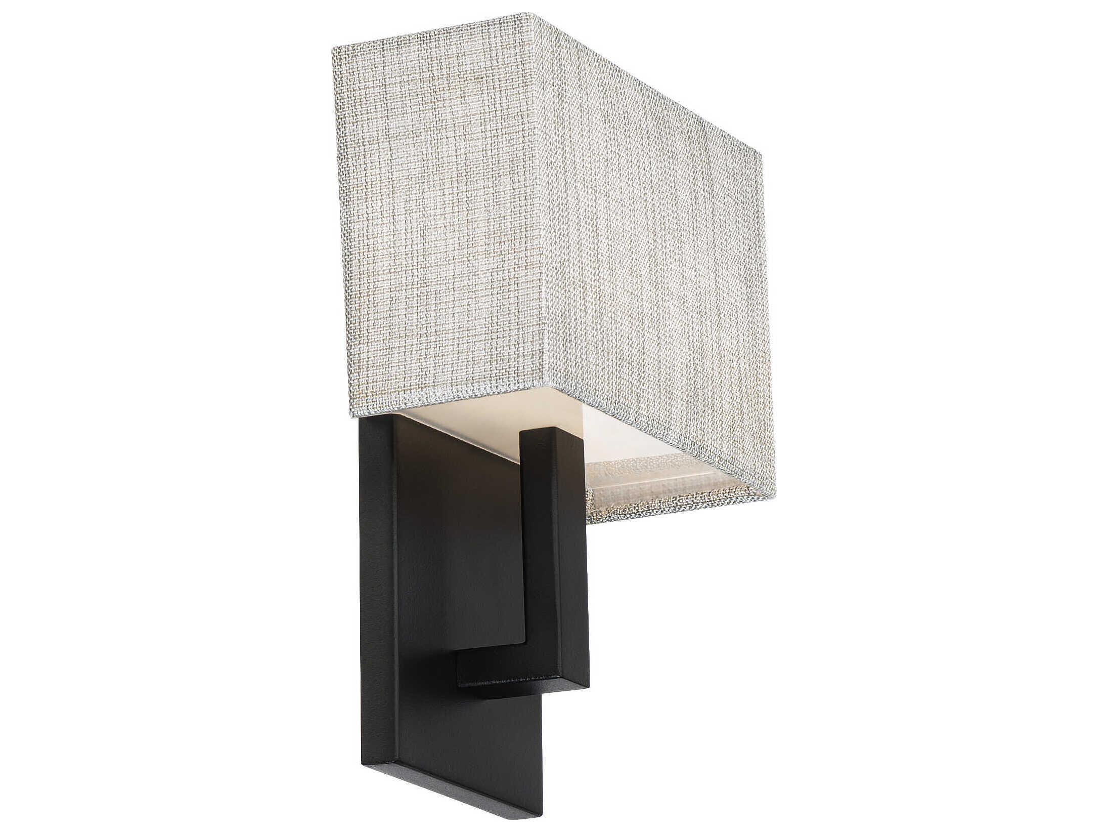 dweLED by WAC Lighting Manhattan 1-Light Black LED Wall Sconce