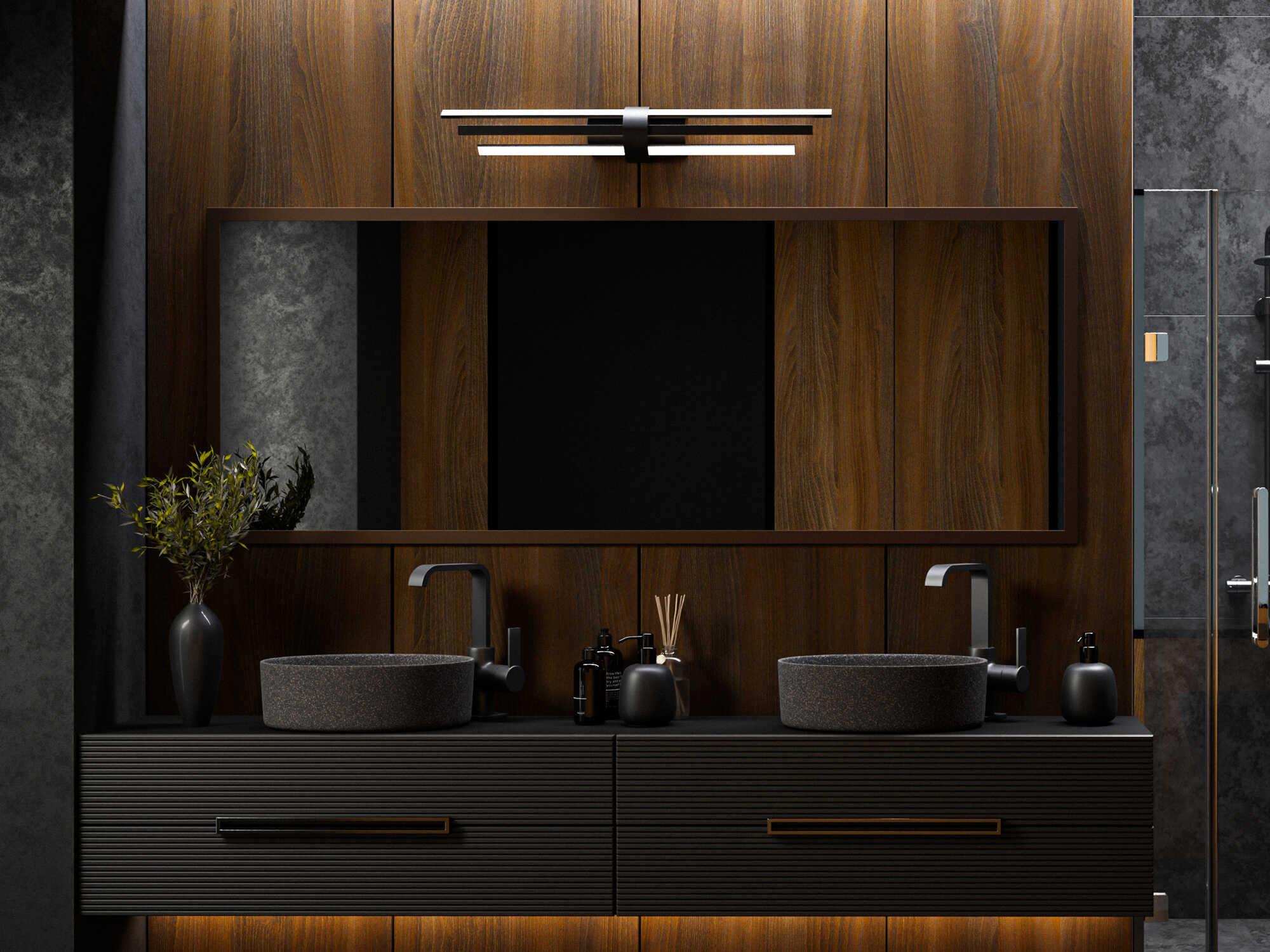 dweLED by WAC Lighting Melody 3-Light Black Vanity Light