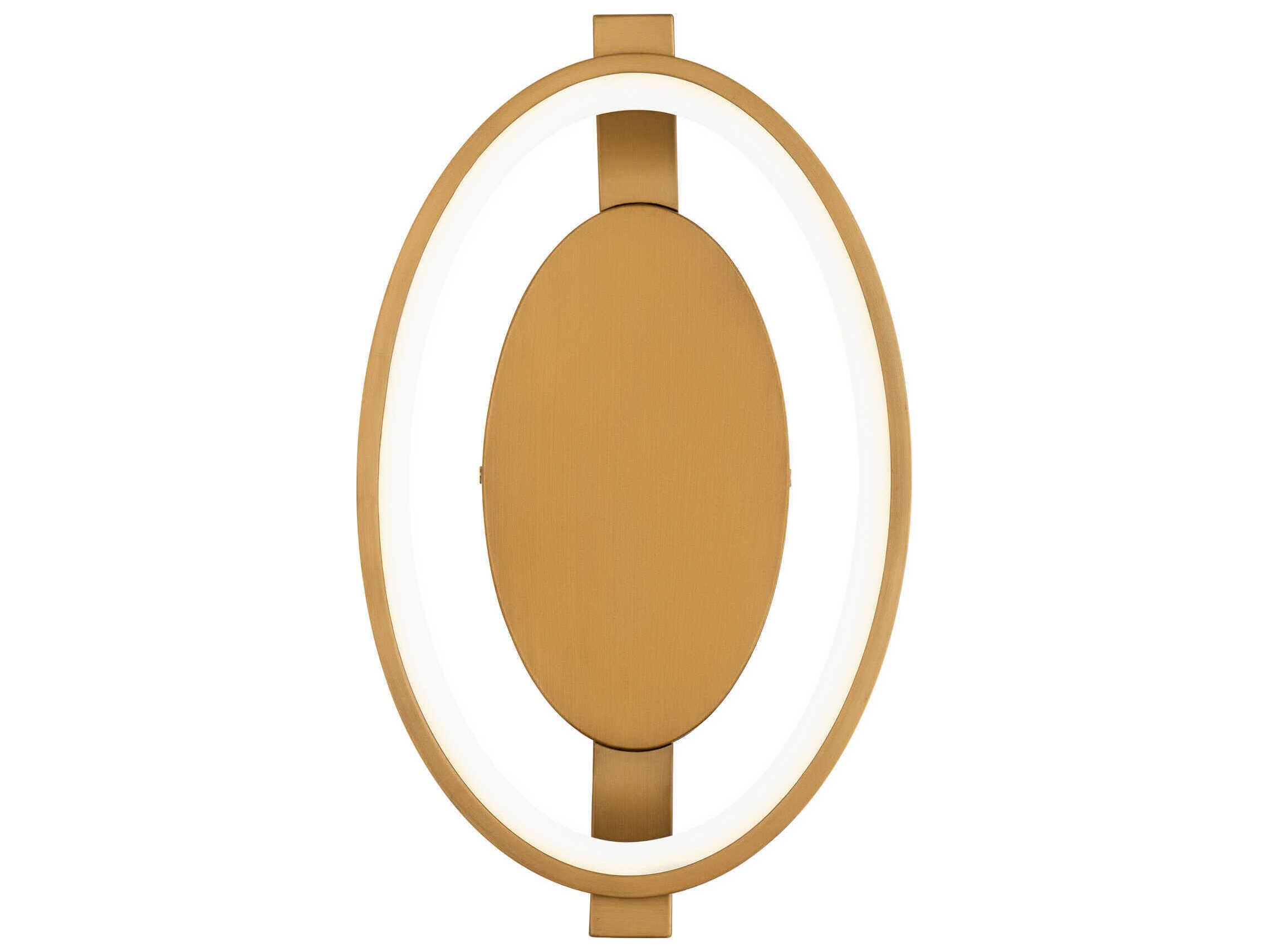 dweLED by WAC Lighting Solitaire 1-Light Aged Brass Wall Sconce