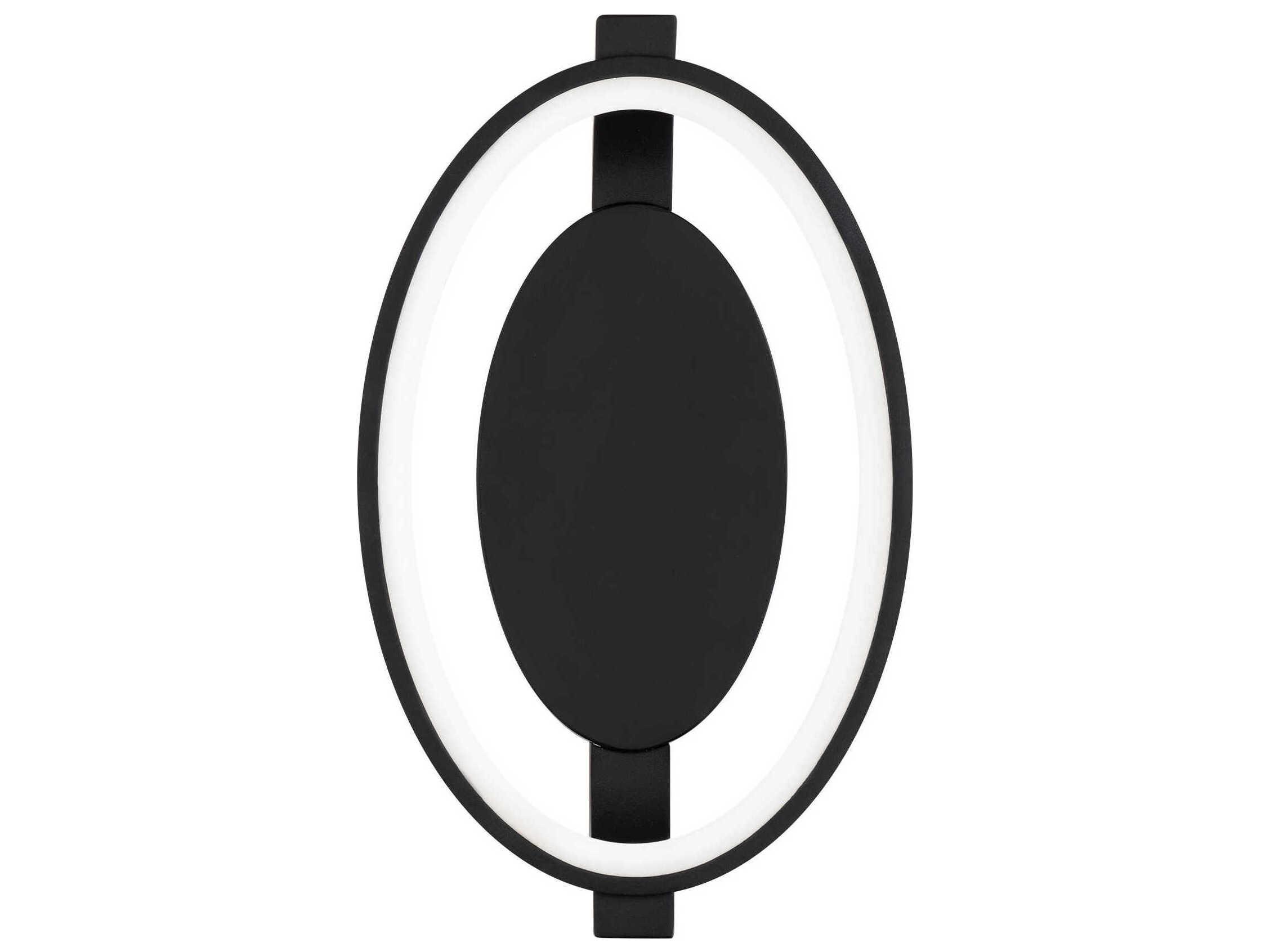 dweLED by WAC Lighting Solitaire 1-Light Black Wall Sconce