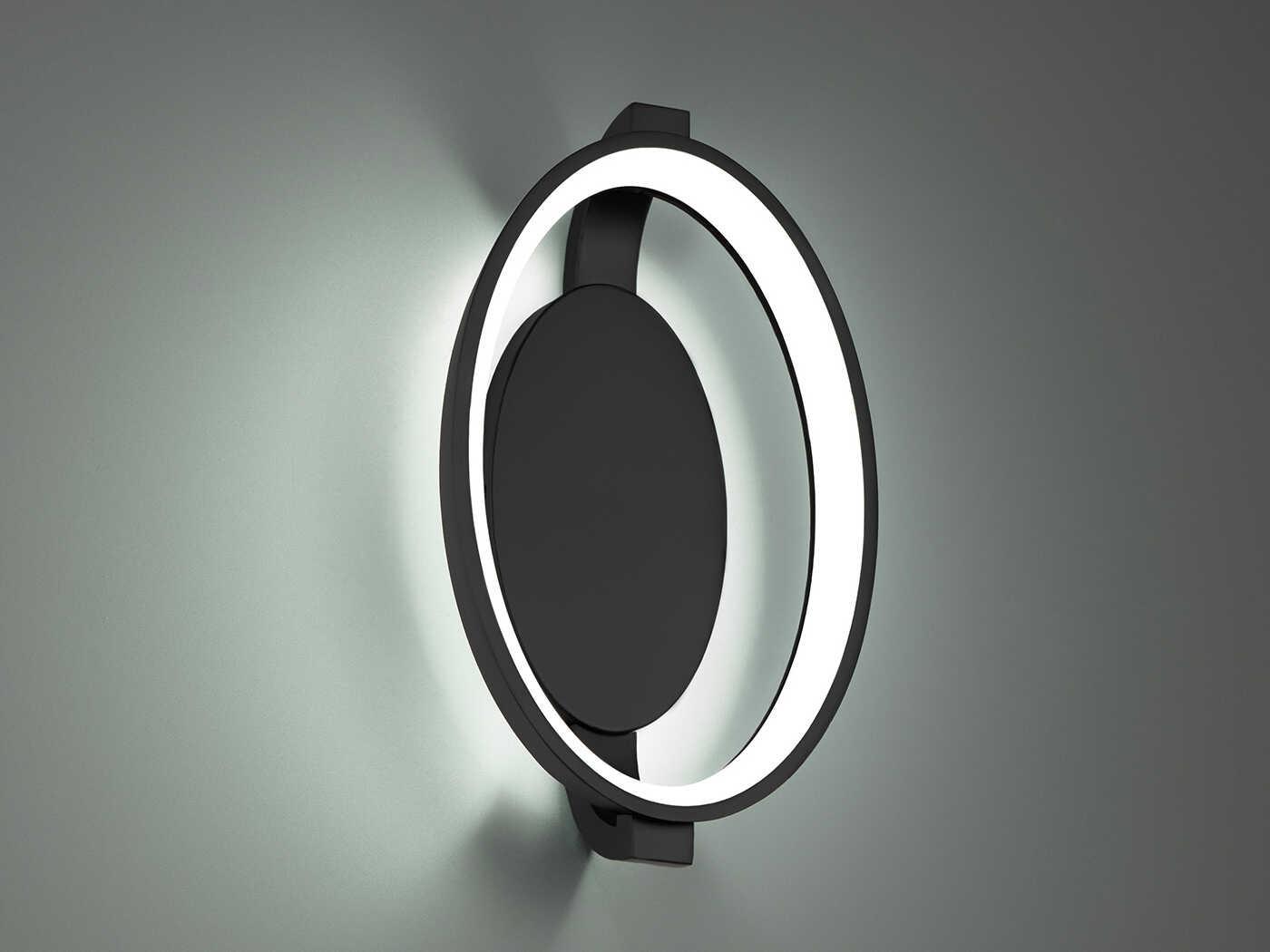 dweLED by WAC Lighting Solitaire 1-Light Black Wall Sconce