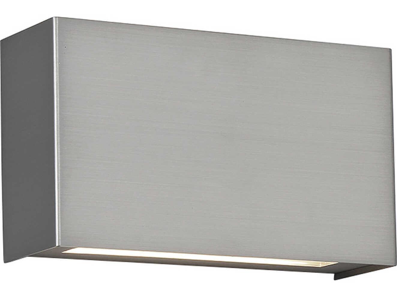 dweLED by WAC Lighting Blok 2-Light Black Glass LED Wall Sconce