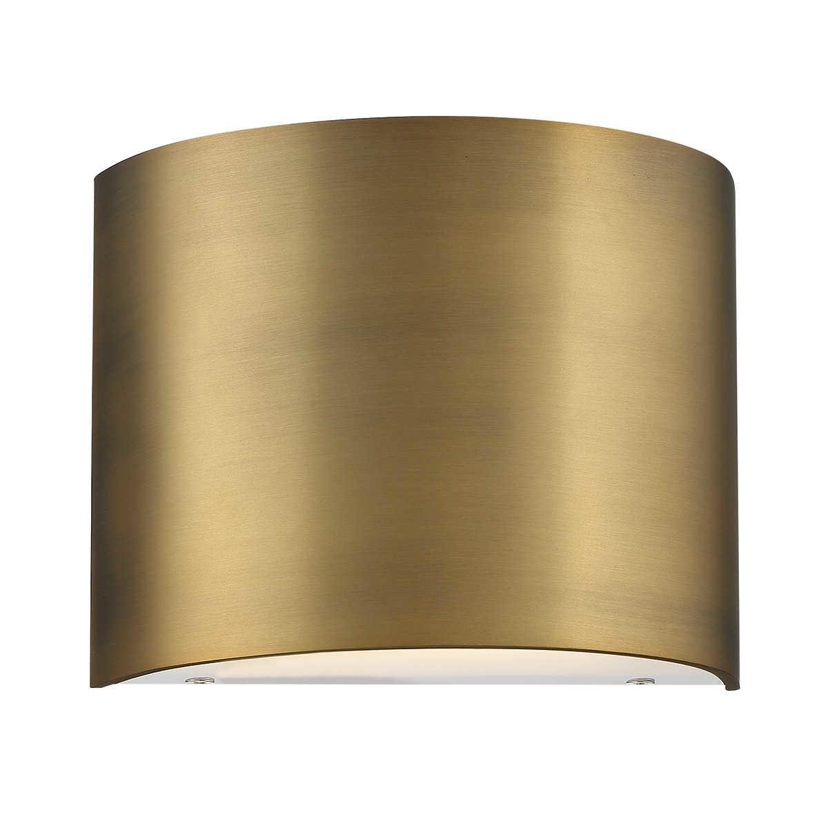 dweLED by WAC Lighting Pocket 1-Light Aged Brass LED Wall Sconce