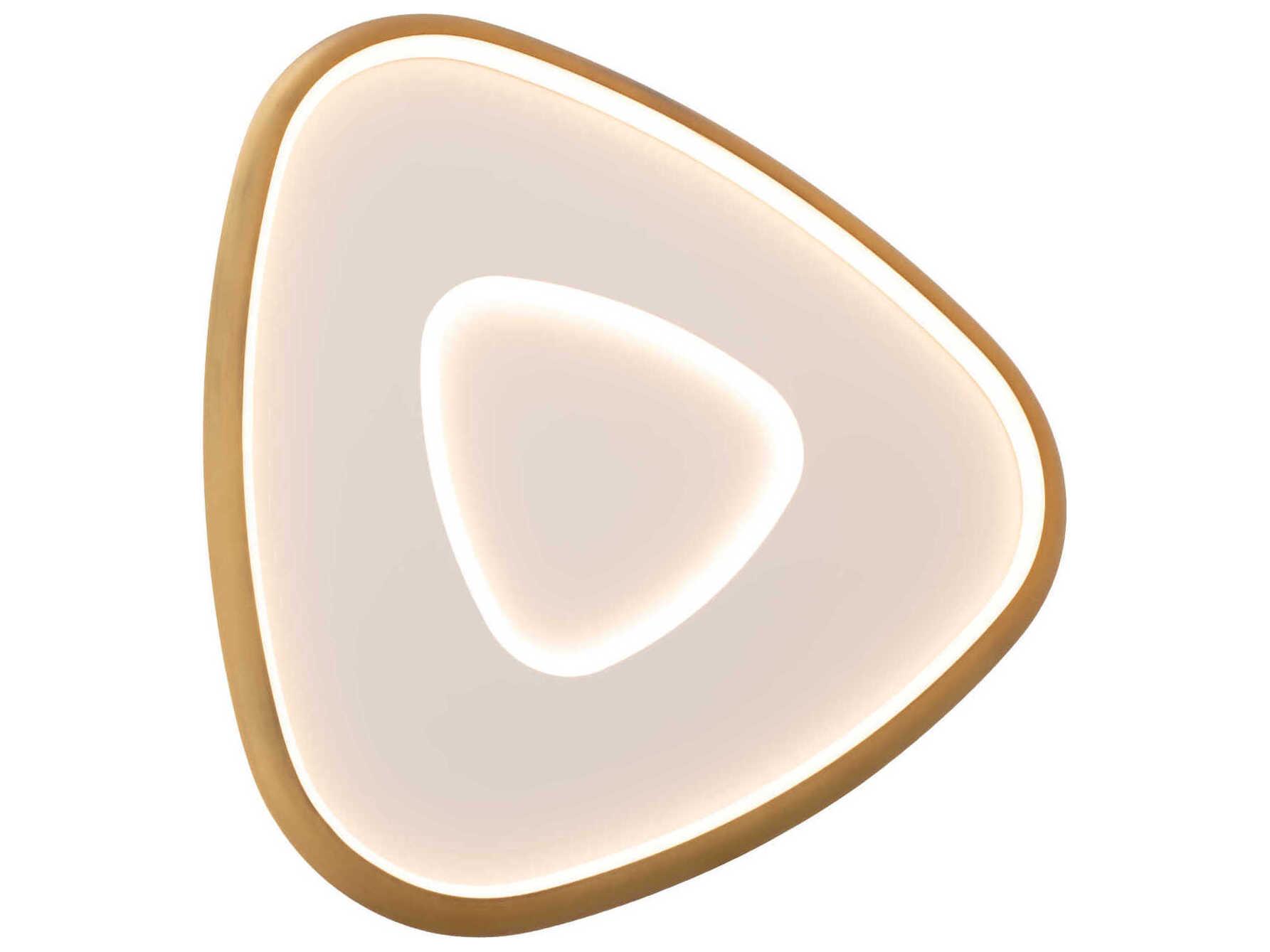 dweLED by WAC Lighting Mandala 1-Light Aged Brass Wall Sconce