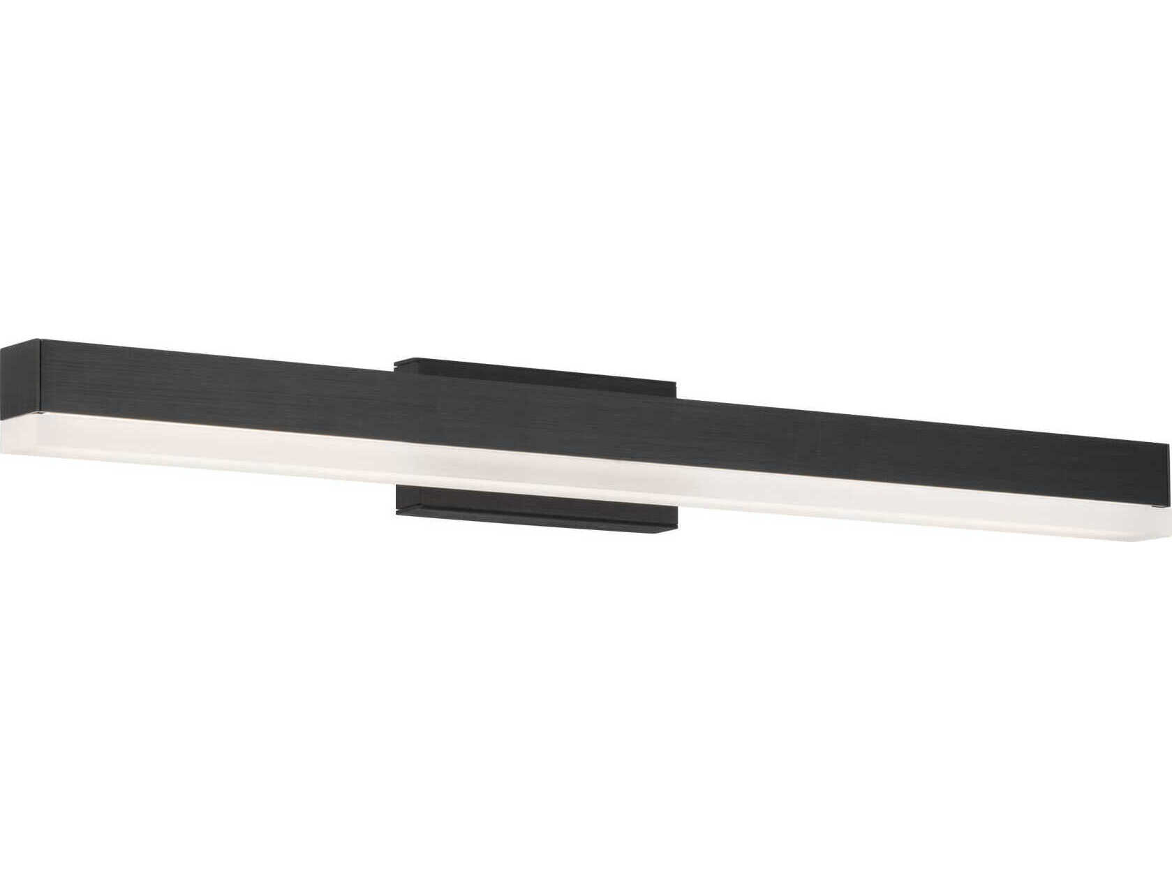 dweLED by WAC Lighting Styx 1-Light Black Glass LED Vanity Light