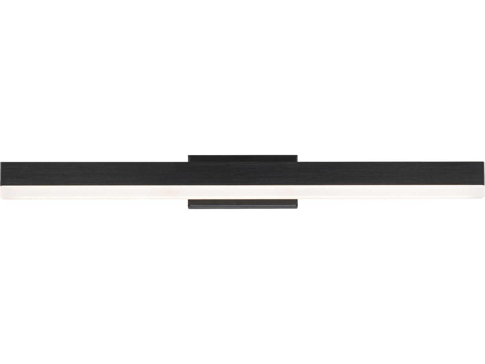 dweLED by WAC Lighting Styx 1-Light Black Glass LED Vanity Light