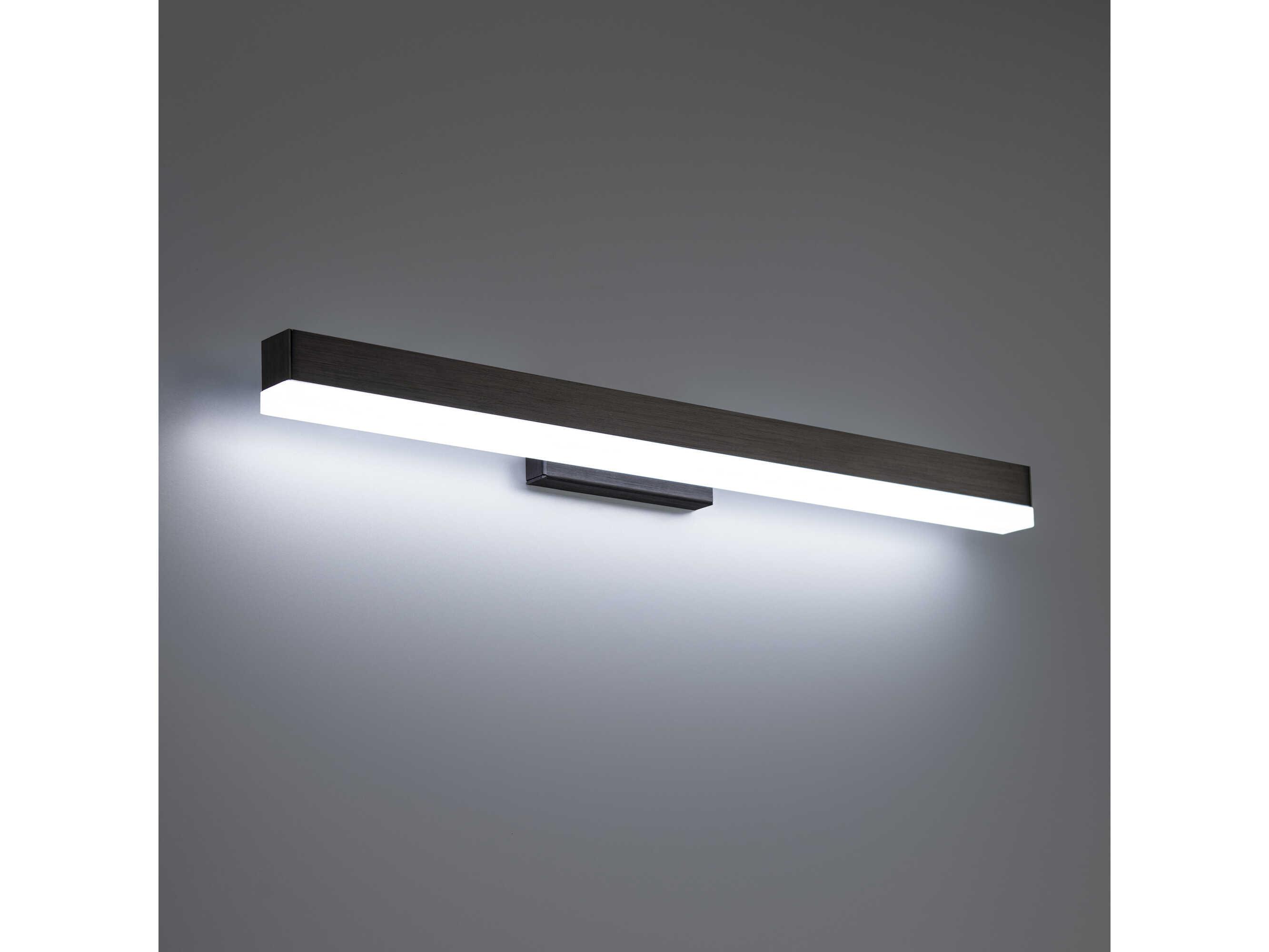 dweLED by WAC Lighting Styx 1-Light Black Glass LED Vanity Light