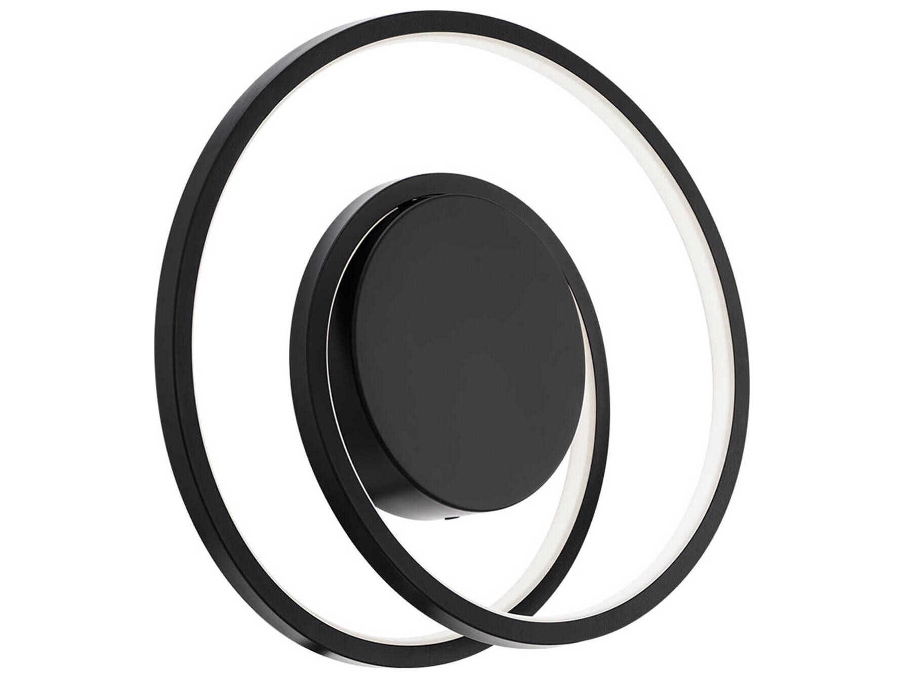 dweLED by WAC Lighting Marques 2-Light Black Wall Sconce