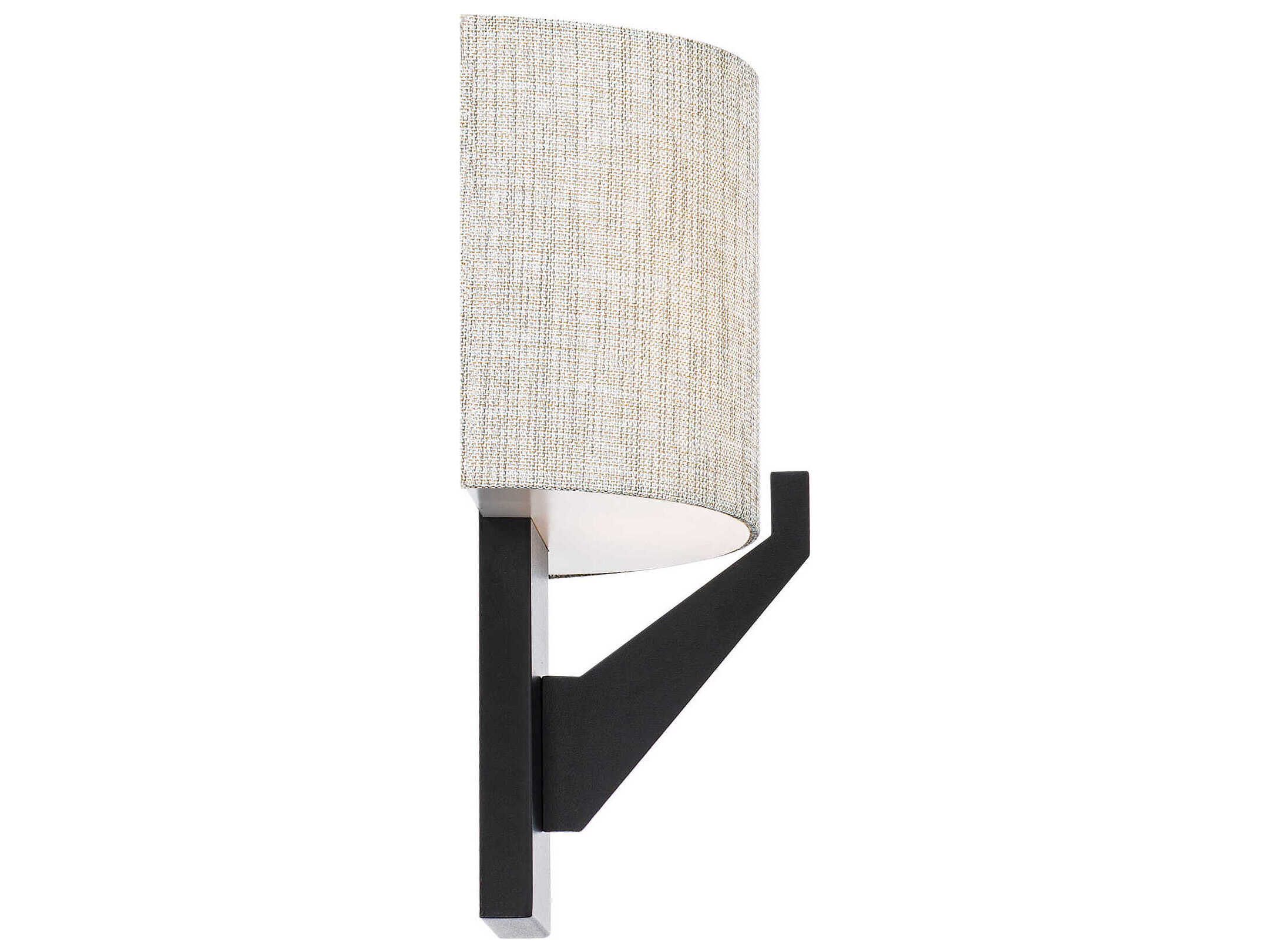 dweLED by WAC Lighting Fitzgerald 1-Light Black Glass LED Wall Sconce