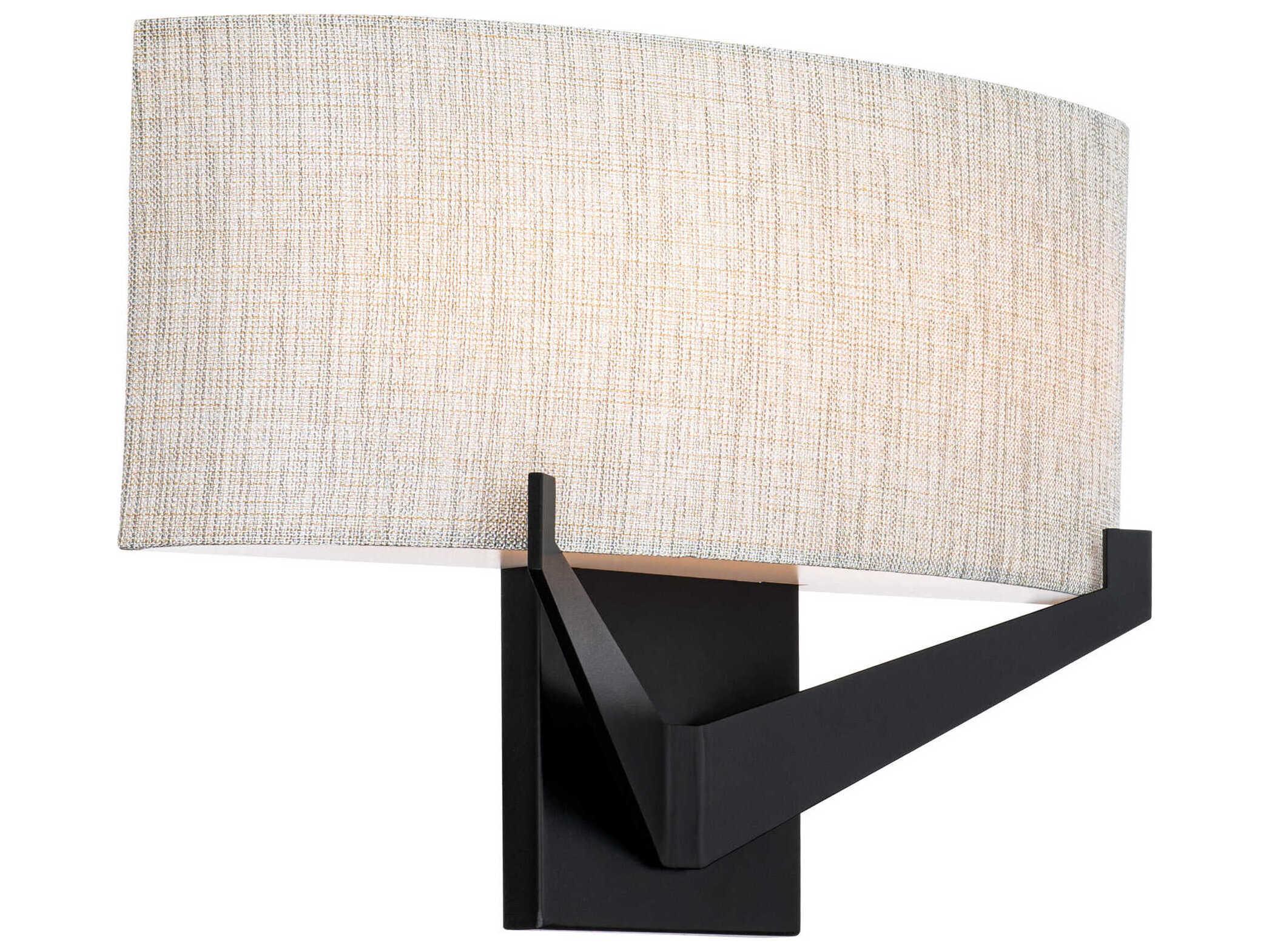 dweLED by WAC Lighting Fitzgerald 1-Light Black Glass LED Wall Sconce