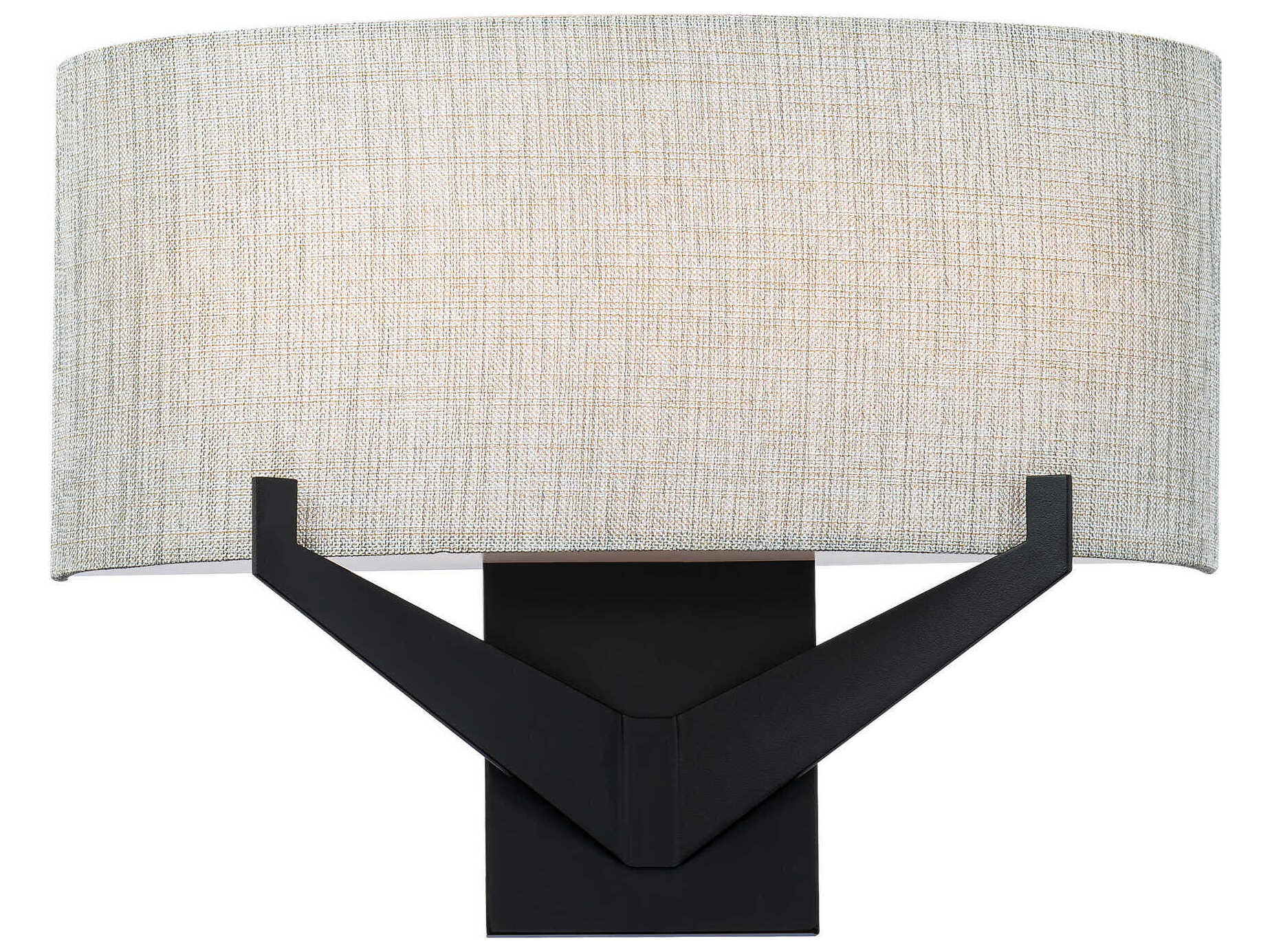 dweLED by WAC Lighting Fitzgerald 1-Light Black Glass LED Wall Sconce