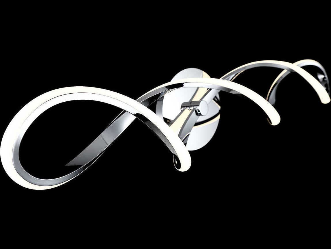 dweLED by WAC Lighting Interlace 1-Light Chrome LED Vanity Light