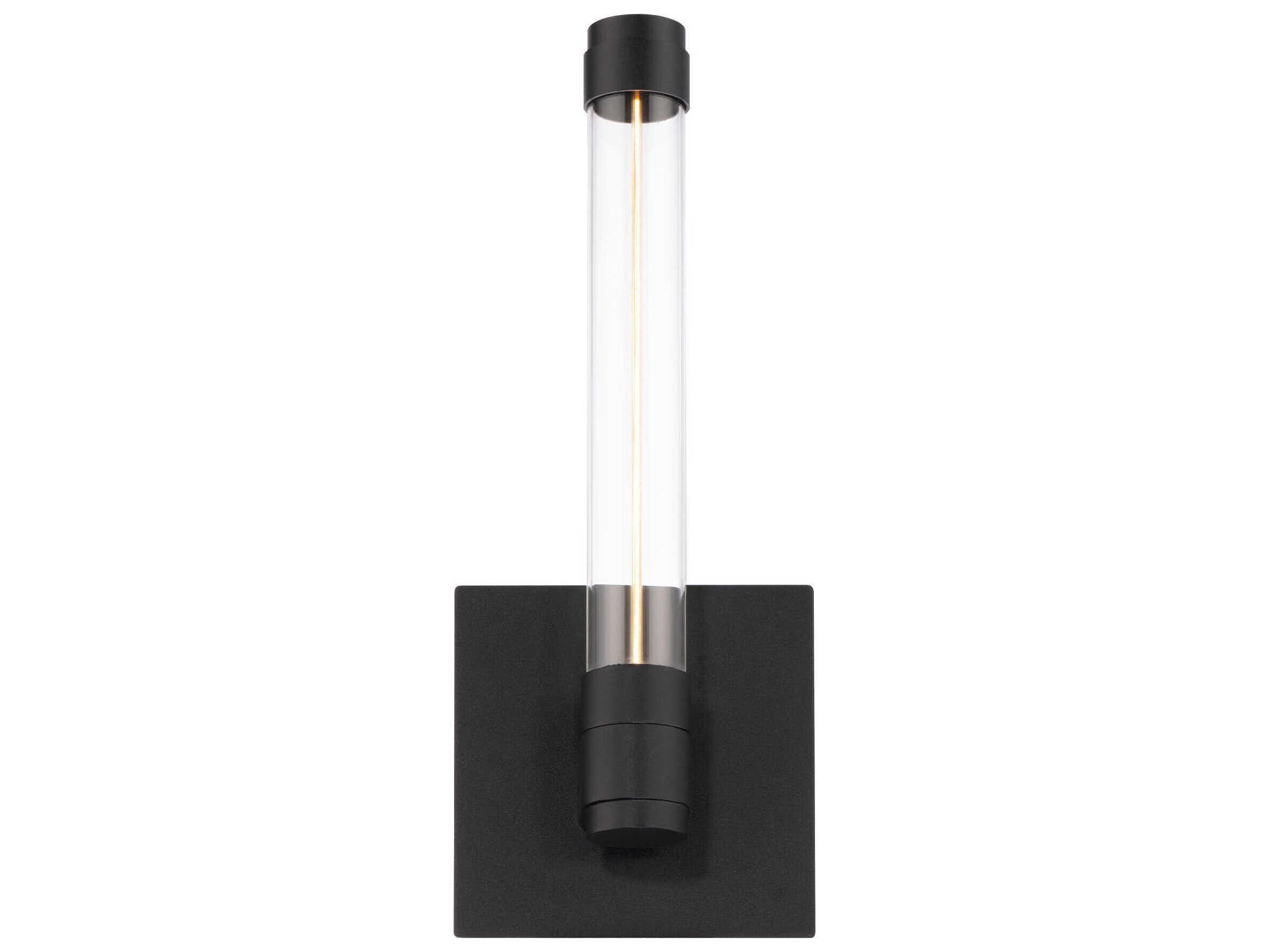 dweLED by WAC Lighting Jedi 1-Light Black Glass LED Wall Sconce