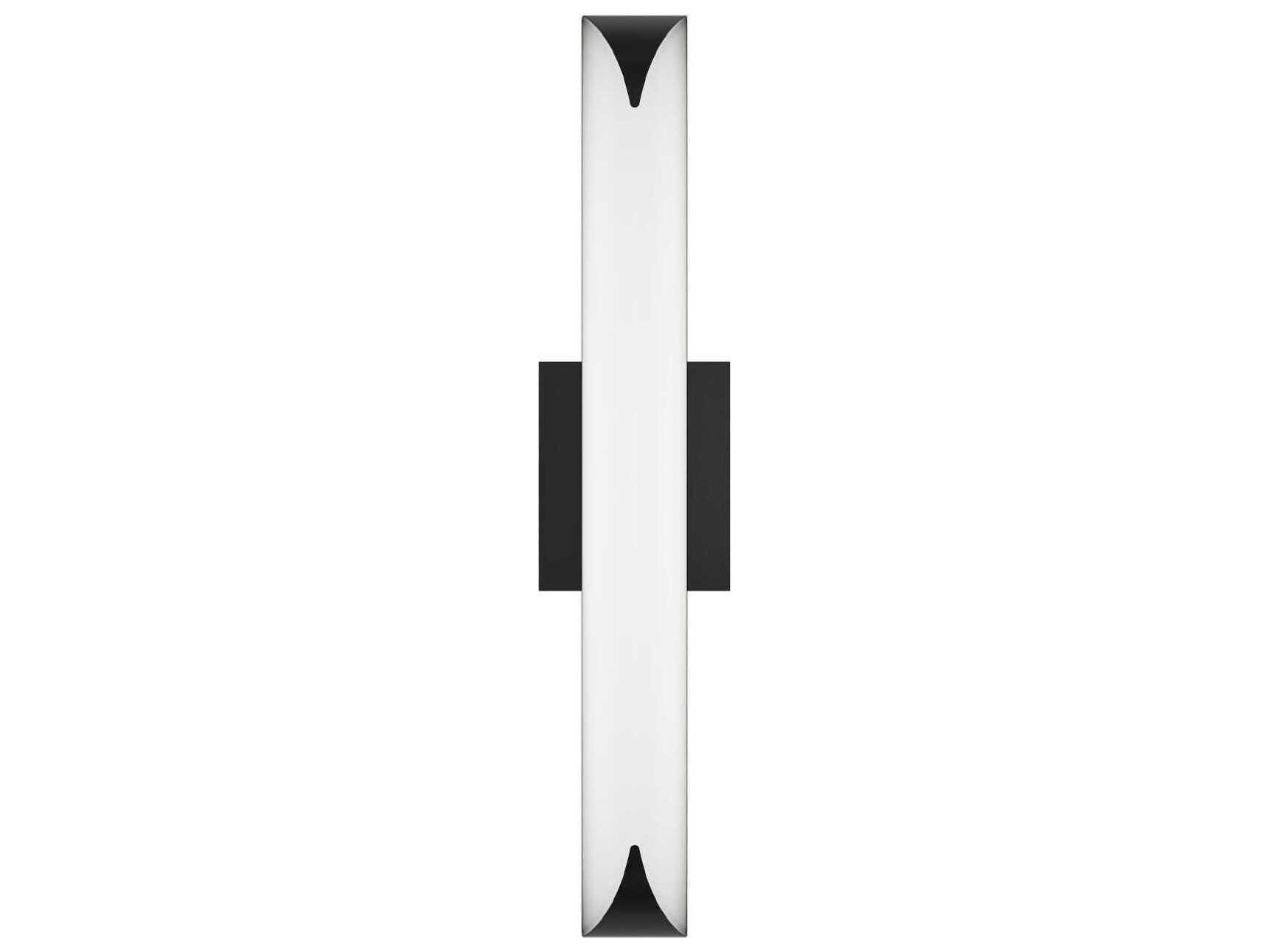 dweLED by WAC Lighting Straitaway 1-Light Black Vanity Light