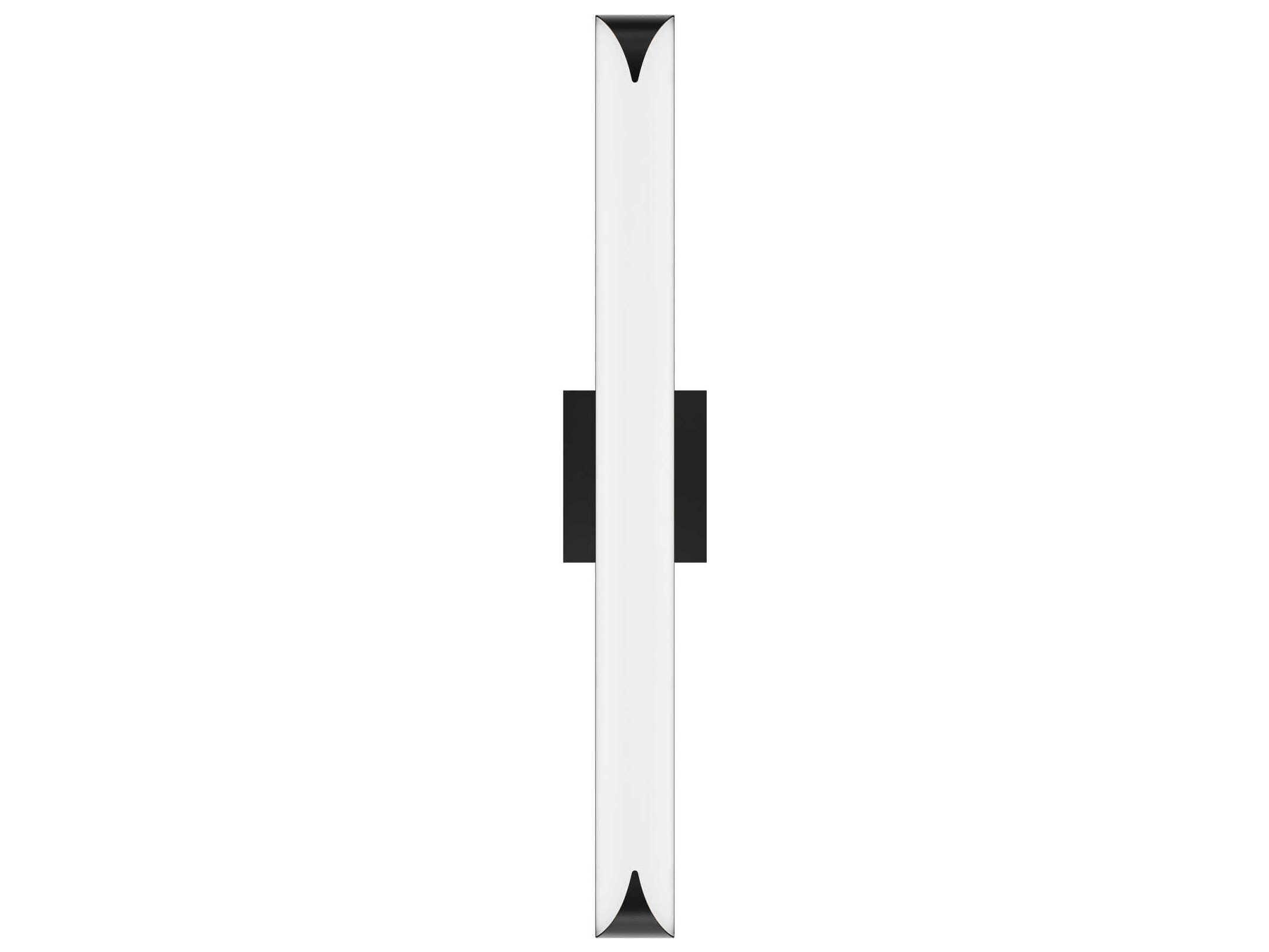 dweLED by WAC Lighting Straitaway 1-Light Black Vanity Light