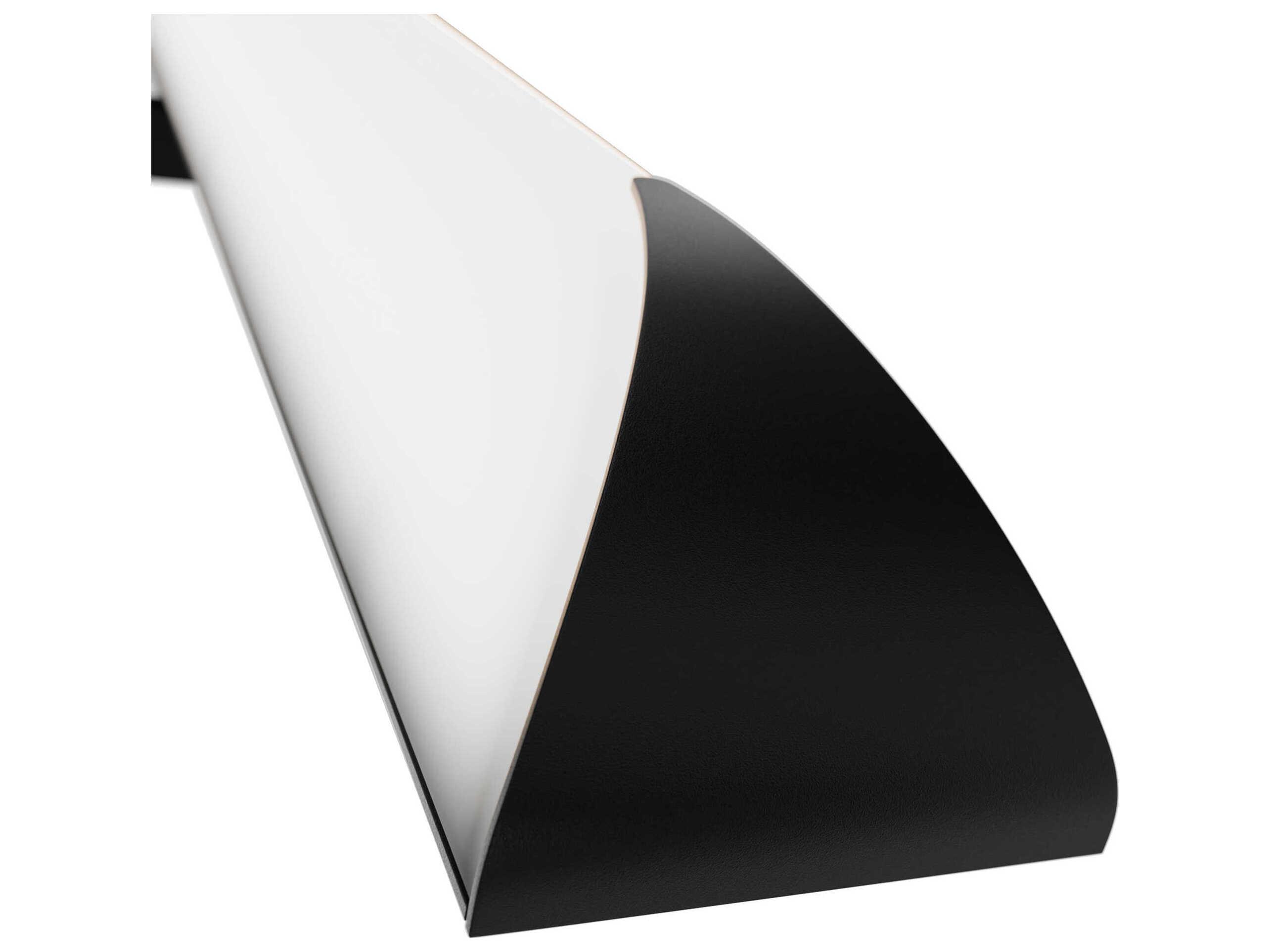 dweLED by WAC Lighting Straitaway 1-Light Black Vanity Light