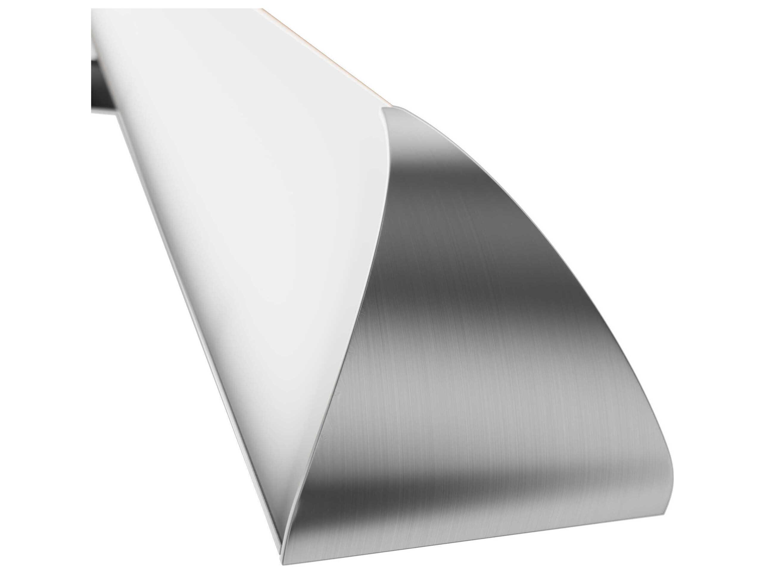 dweLED by WAC Lighting Straitaway 1-Light Brushed Nickel Vanity Light