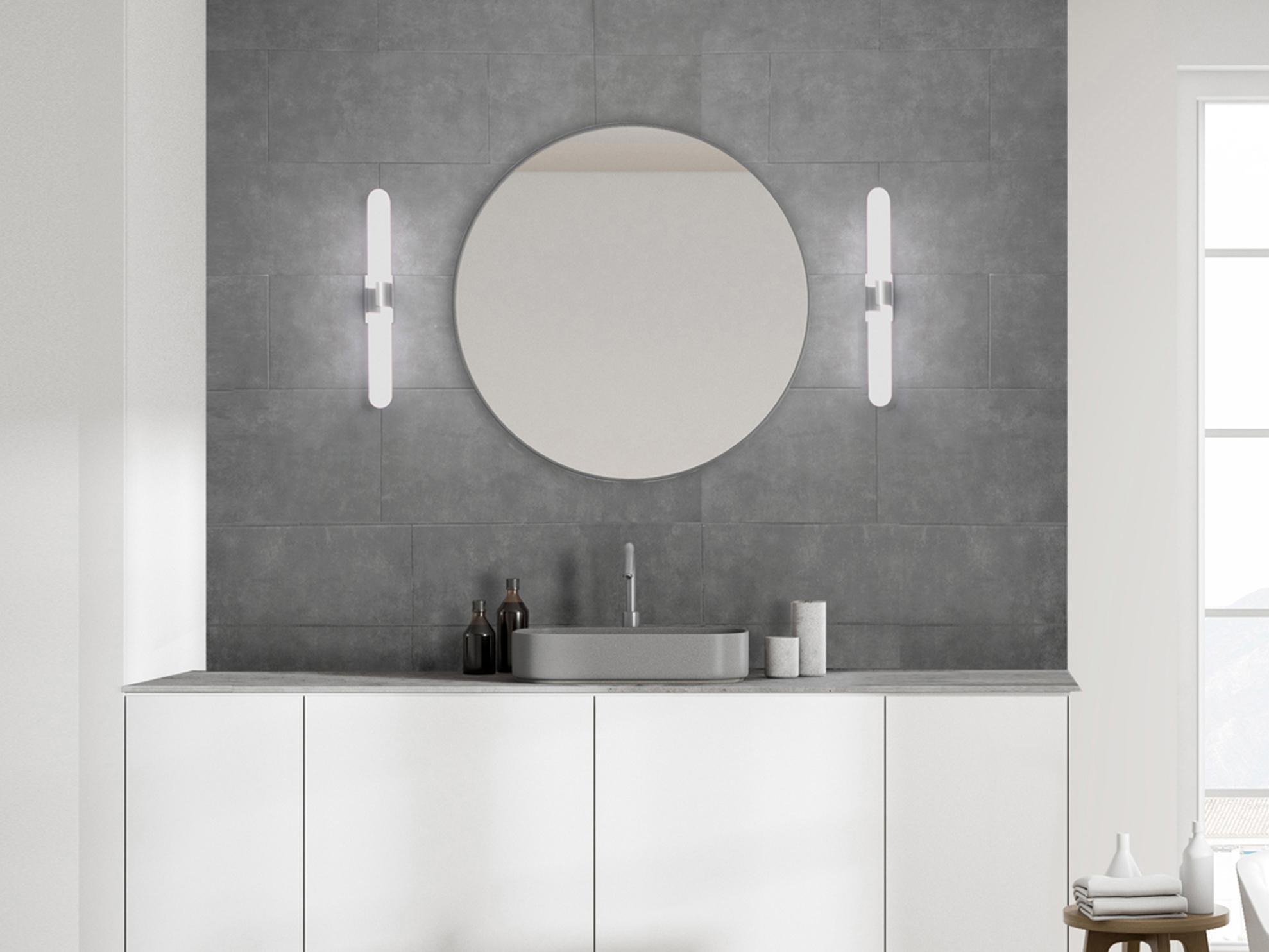 dweLED by WAC Lighting Fallon 2-Light Brushed Nickel LED Wall Sconce