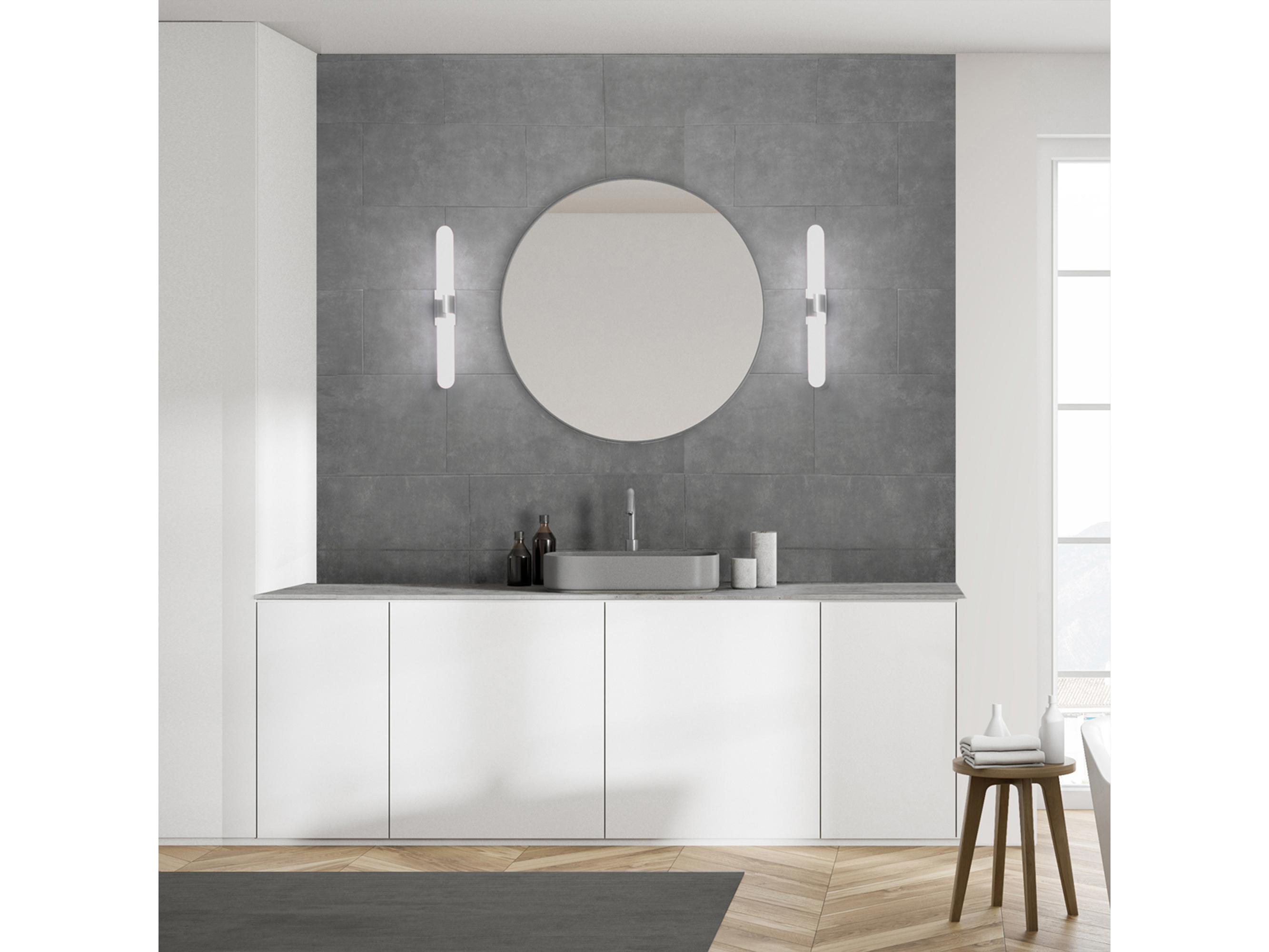 dweLED by WAC Lighting Fallon 2-Light Brushed Nickel LED Wall Sconce