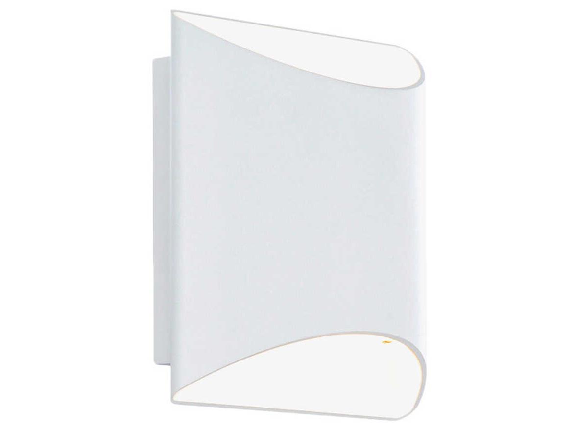 dweLED by WAC Lighting Duet 2-Light Black Glass LED Wall Sconce