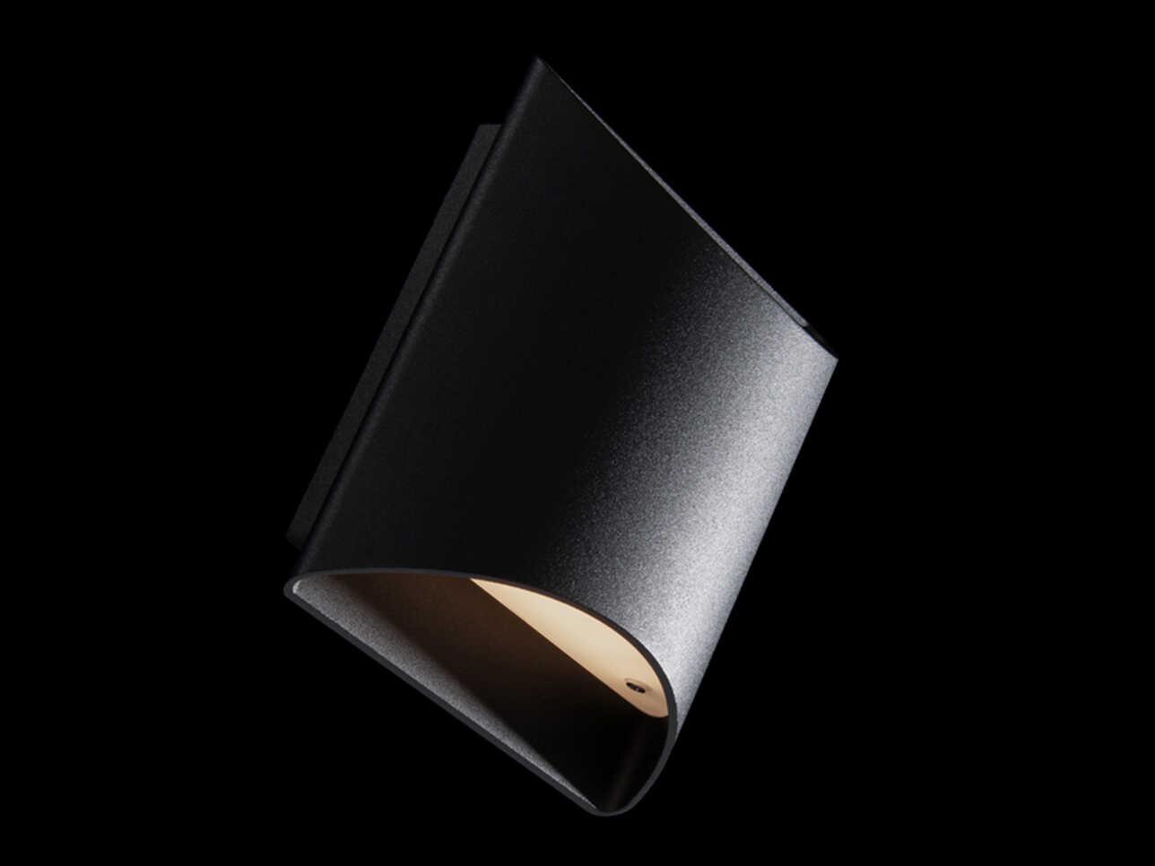 dweLED by WAC Lighting Duet 2-Light Black Glass LED Wall Sconce