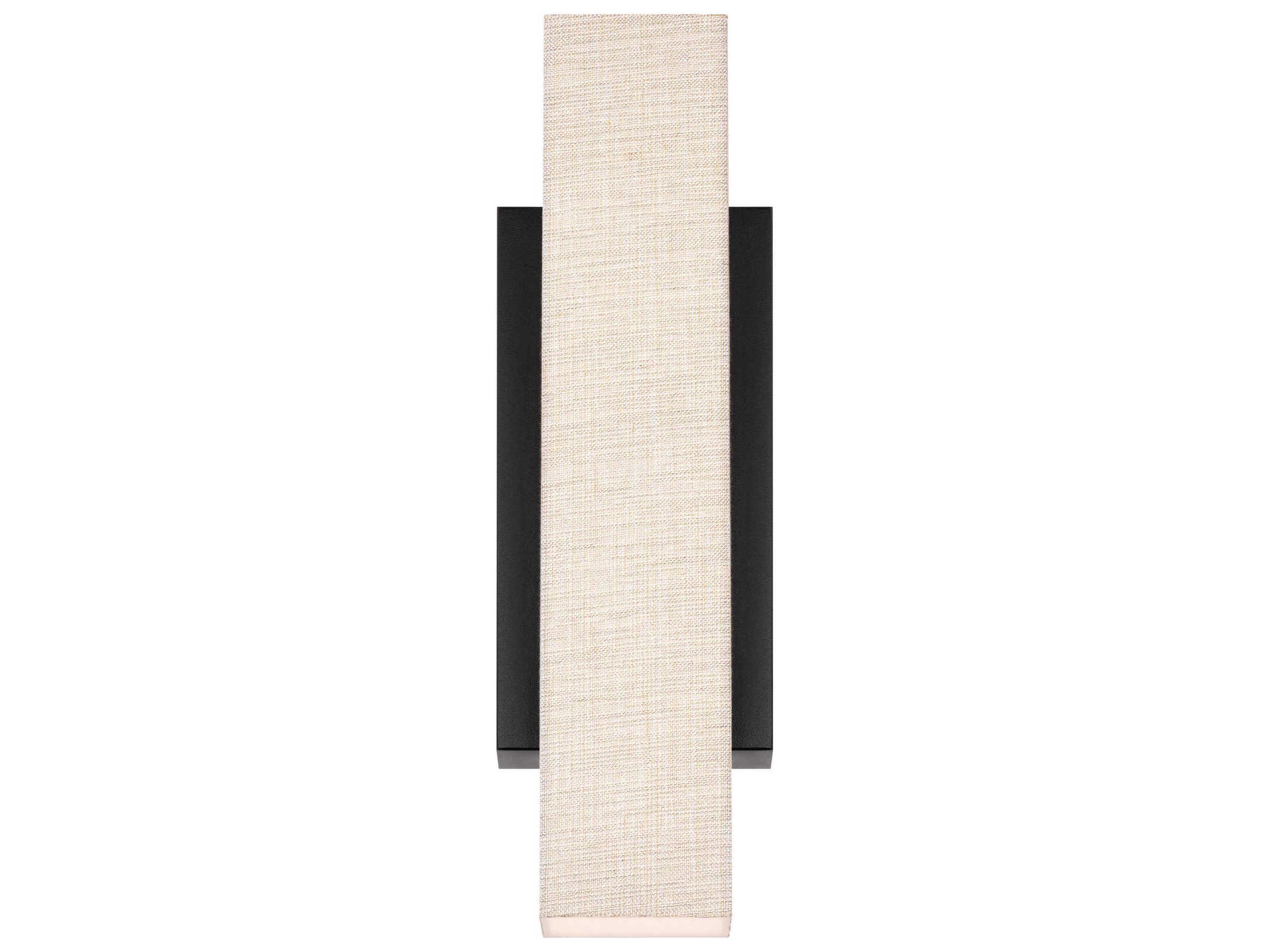 dweLED by WAC Lighting Volga 1-Light Black LED Wall Sconce