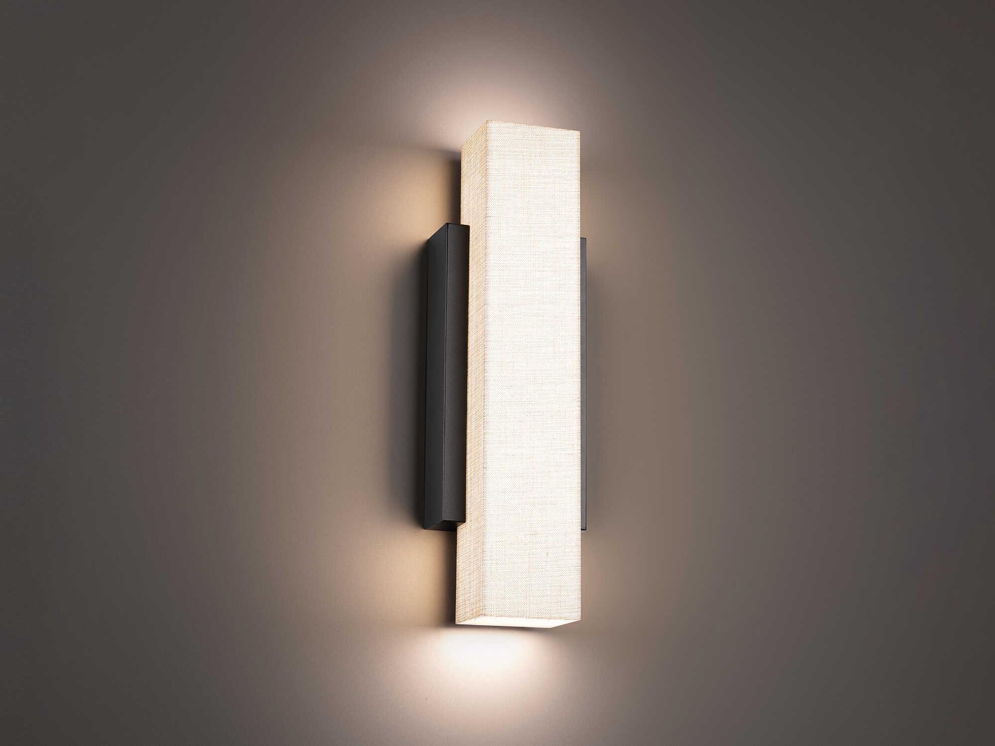 dweLED by WAC Lighting Volga 1-Light Black LED Wall Sconce