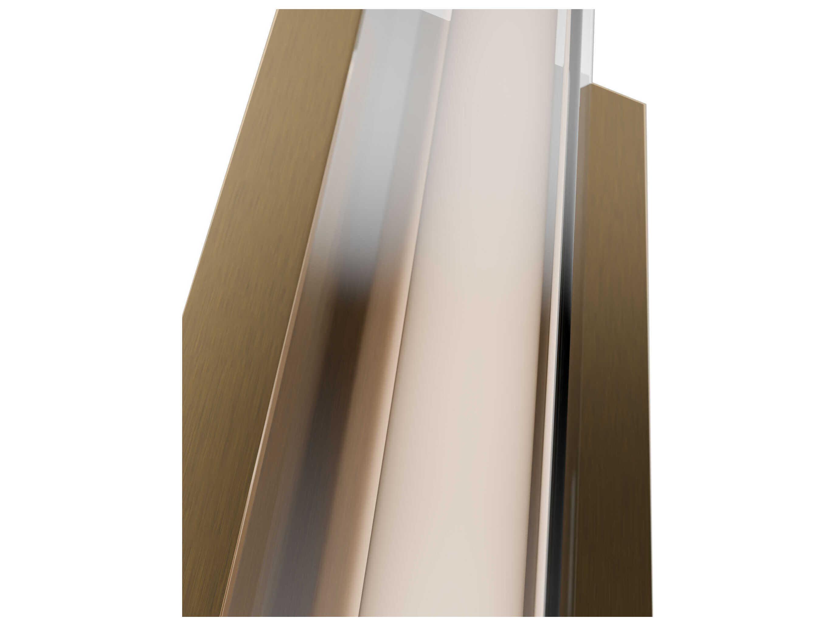 dweLED by WAC Lighting Boulevard 1-Light Aged Brass Vanity Light