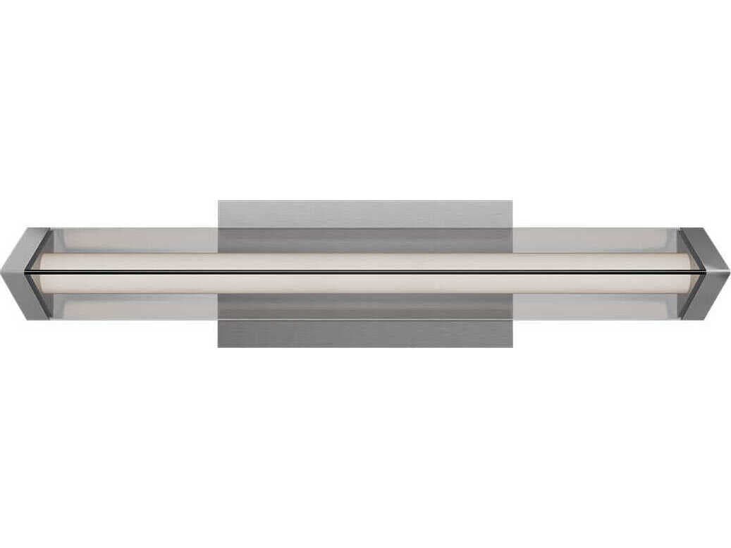 dweLED by WAC Lighting Boulevard 1-Light Brushed Nickel Vanity Light