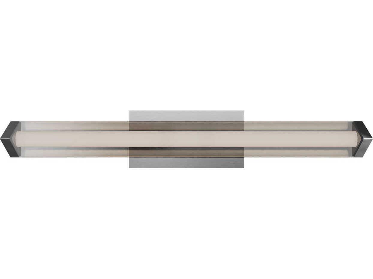 dweLED by WAC Lighting Boulevard 1-Light Brushed Nickel Vanity Light