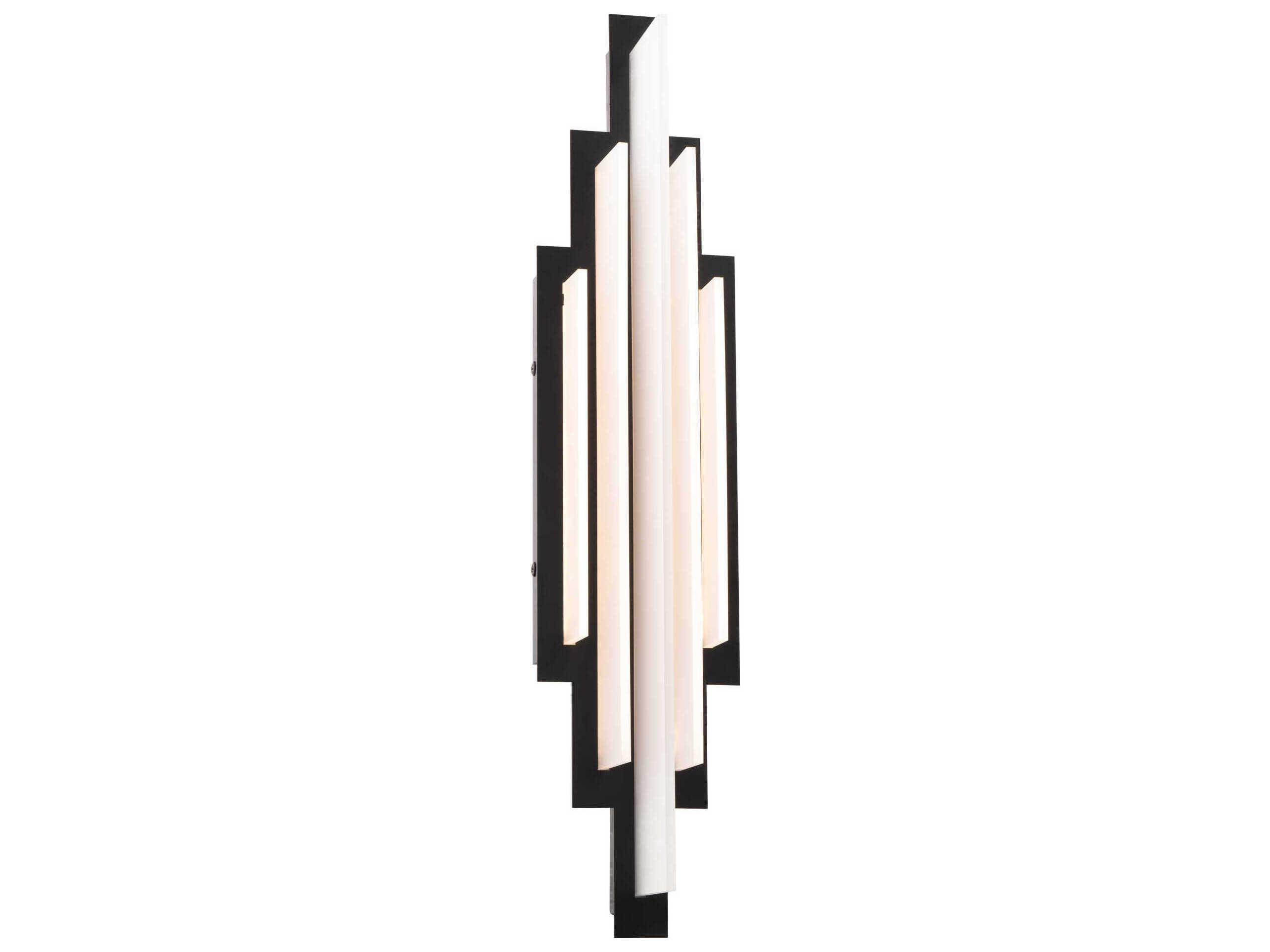 dweLED by WAC Lighting Nouveau 5-Light Black LED Wall Sconce