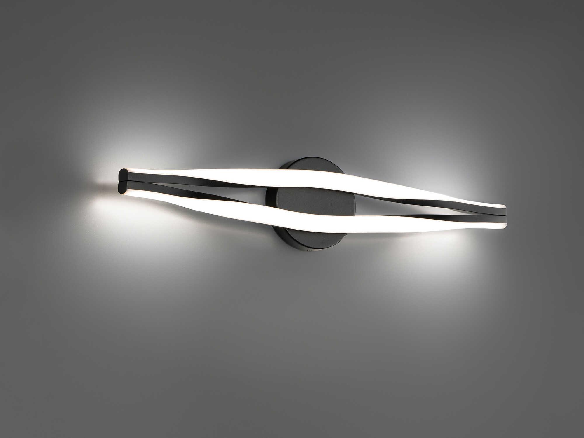 dweLED by WAC Lighting Jagger 2-Light Black Vanity Light