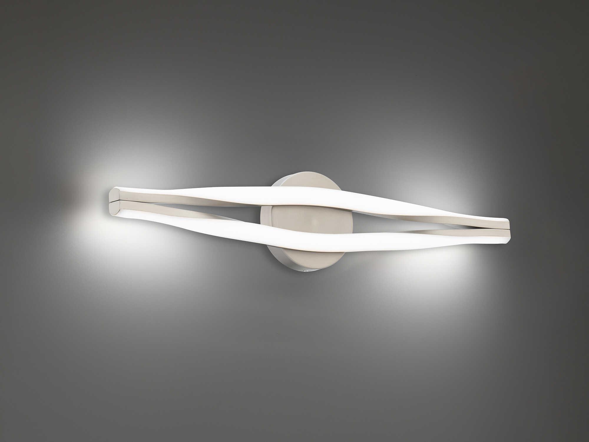 dweLED by WAC Lighting Jagger 2-Light Brushed Nickel Vanity Light