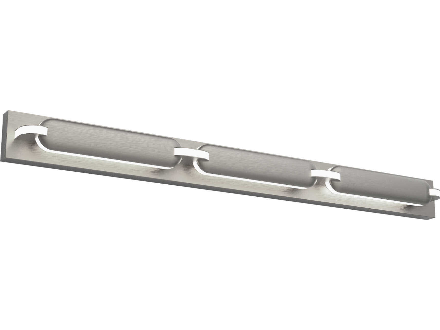 dweLED by WAC Lighting Spectacle 1-Light Brushed Nickel Vanity Light