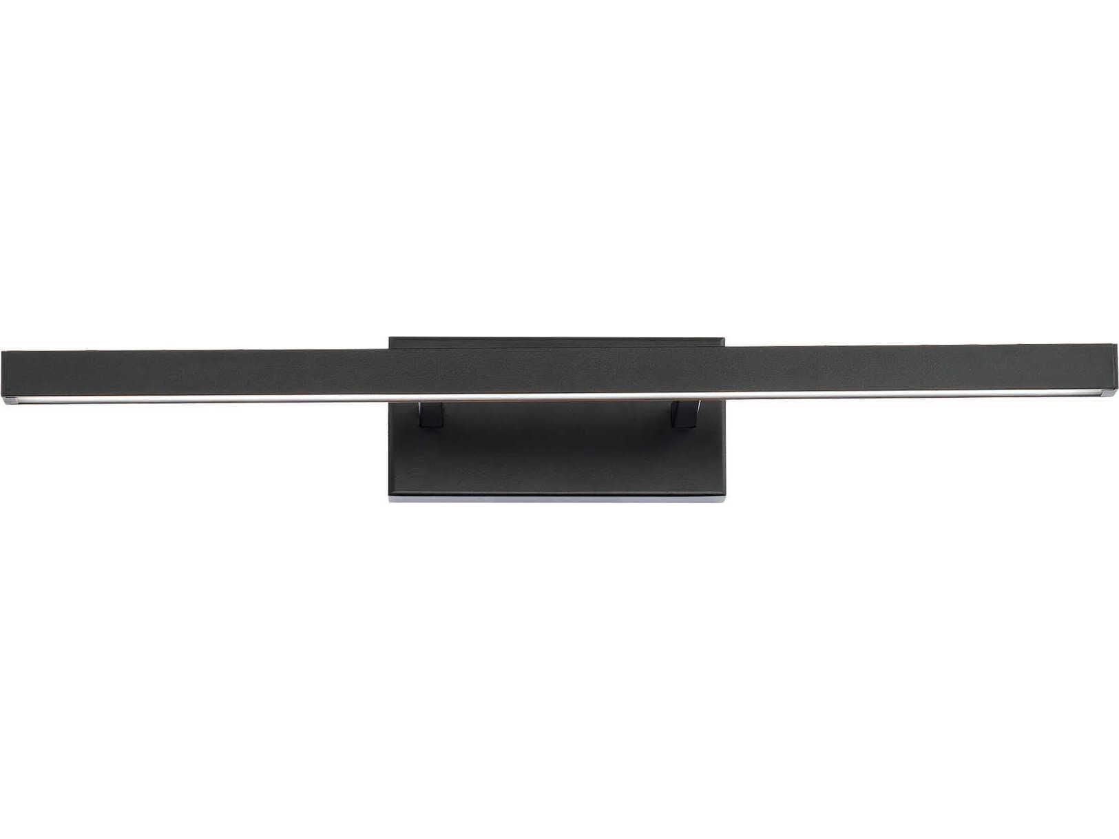 dweLED by WAC Lighting Parallax 1-Light Black LED Vanity Light