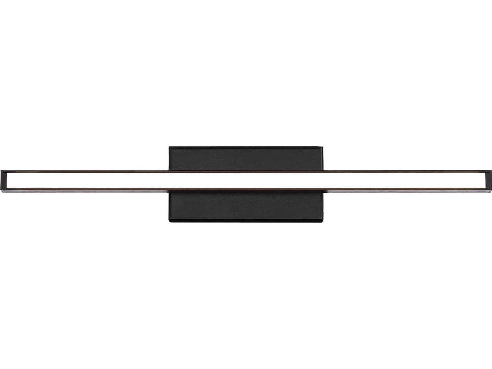 dweLED by WAC Lighting Parallax 1-Light Black LED Vanity Light