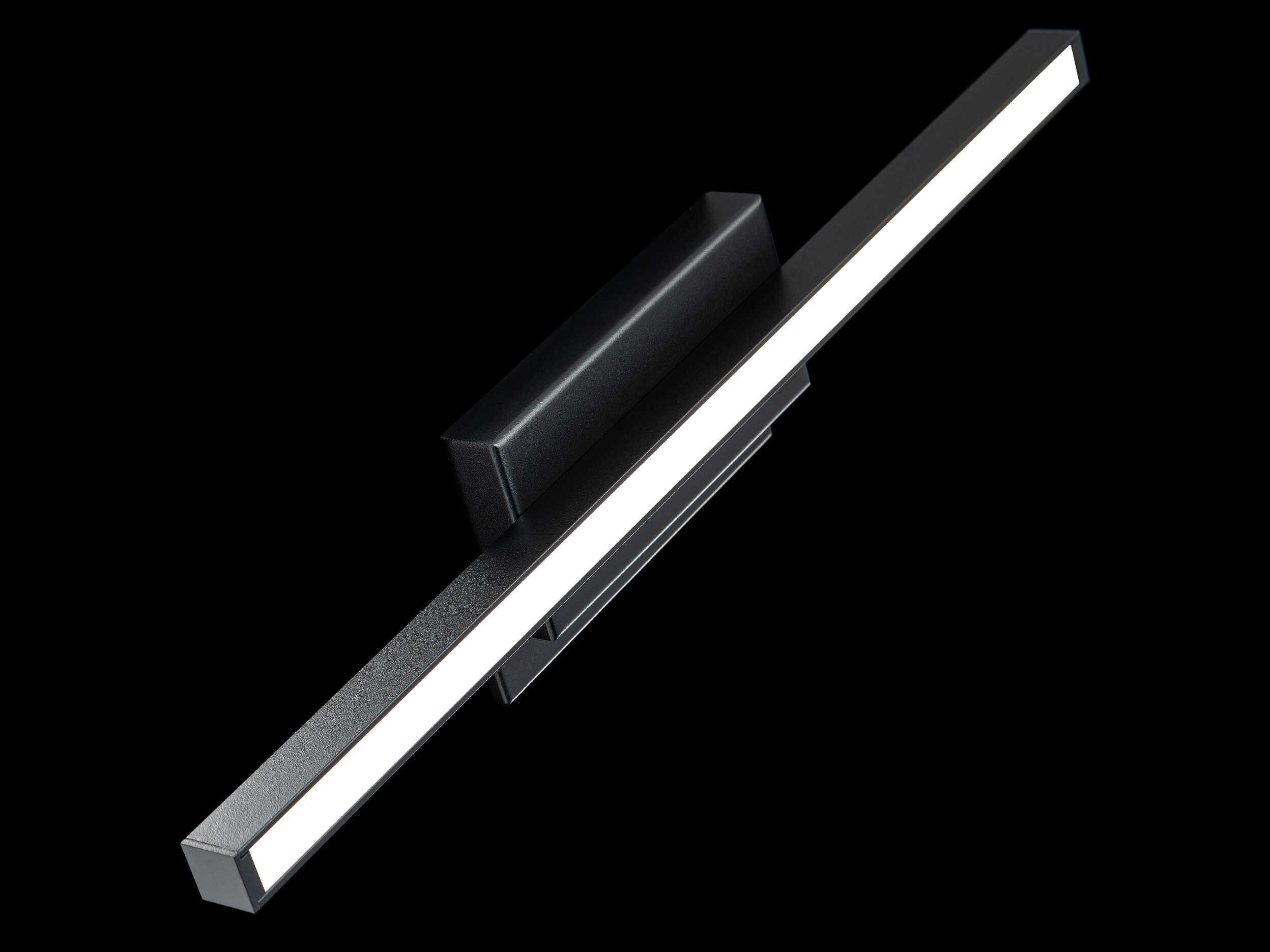 dweLED by WAC Lighting Parallax 1-Light Black LED Vanity Light