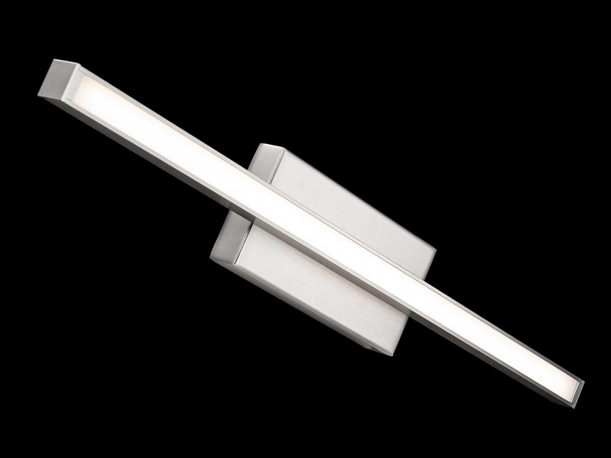 dweLED by WAC Lighting Parallax 1-Light Brushed Nickel LED Vanity Light