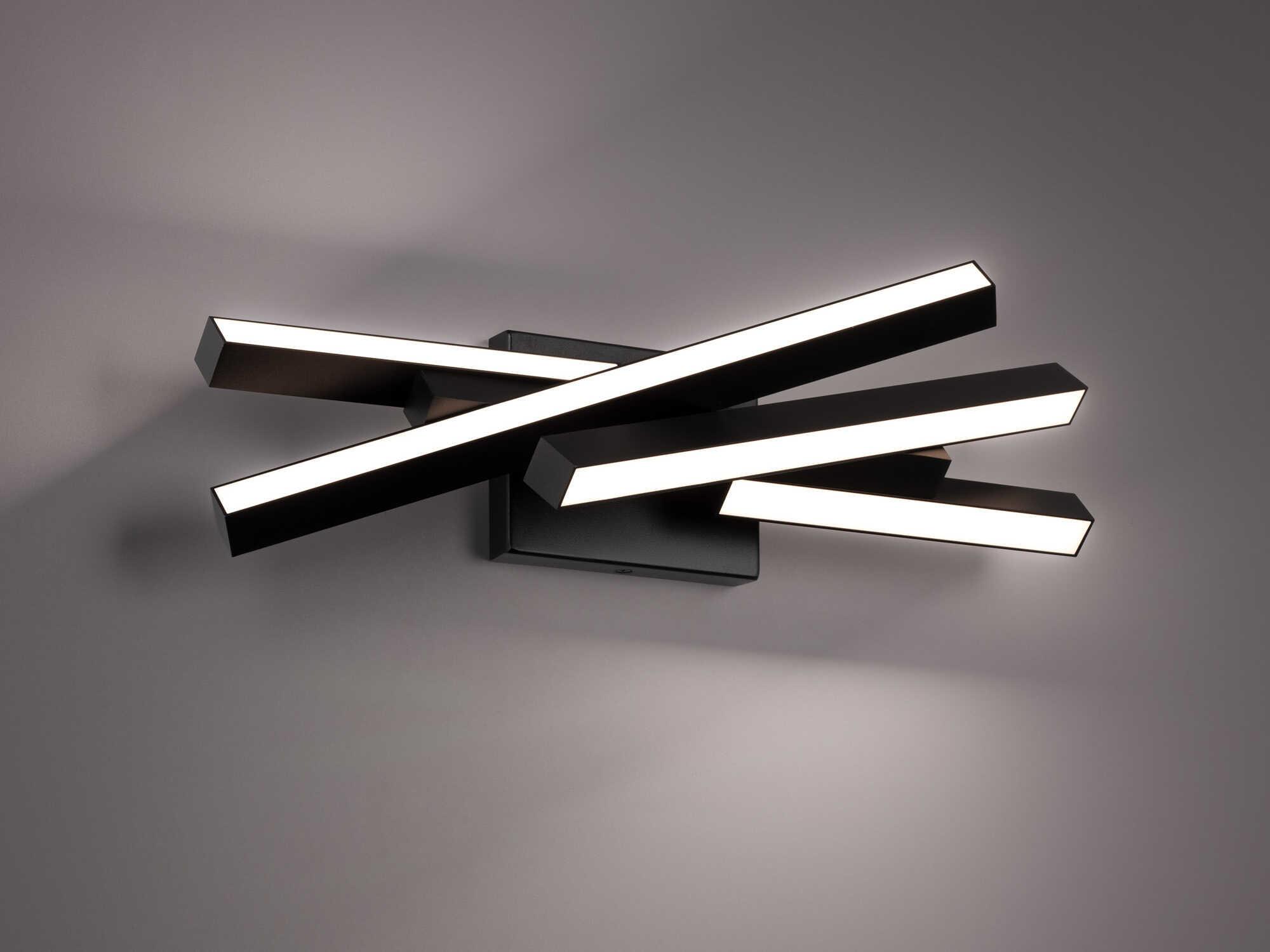 dweLED by WAC Lighting Parallax 4-Light Black LED Vanity Light