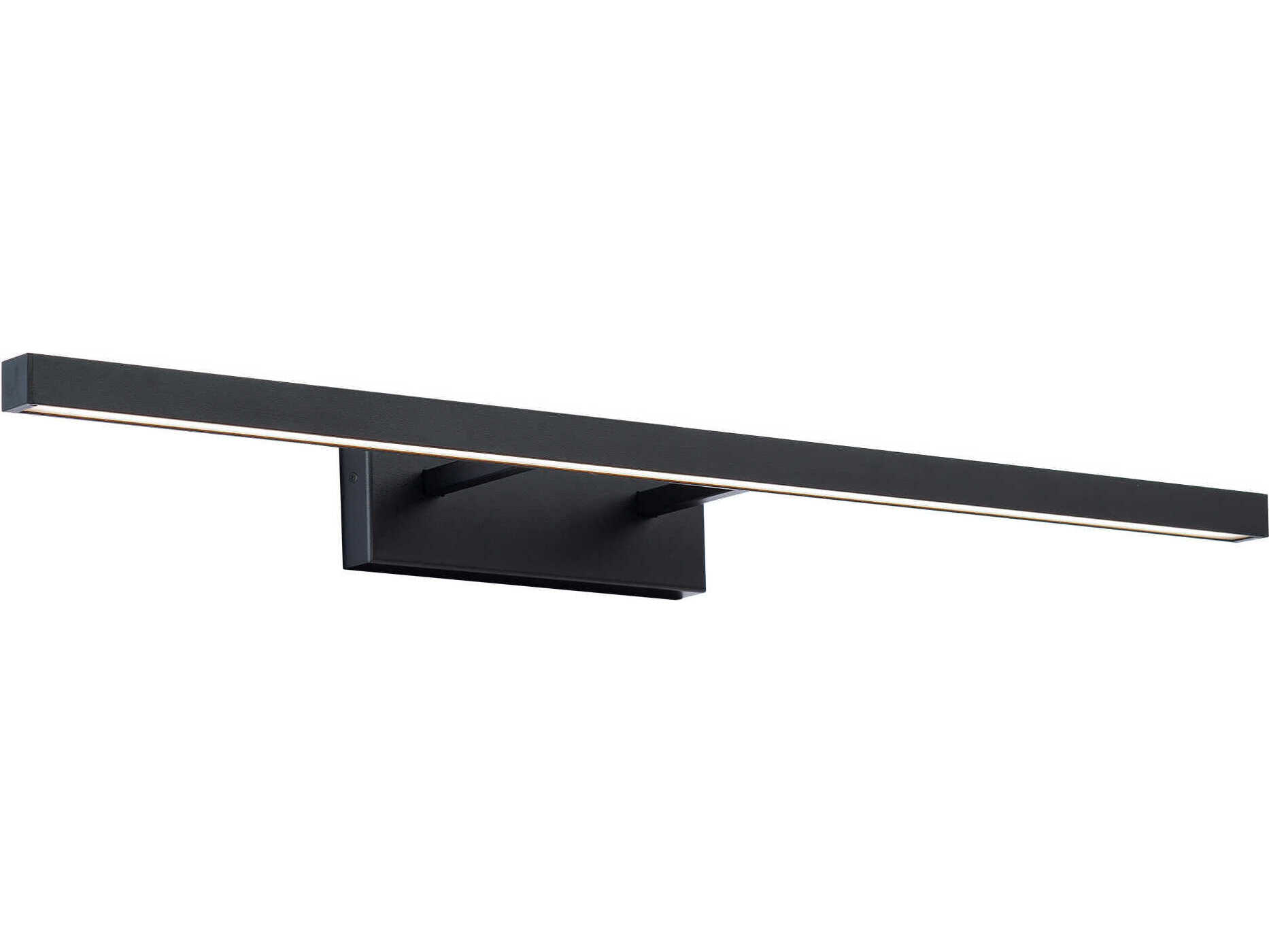 dweLED by WAC Lighting Parallax 1-Light Black LED Vanity Light