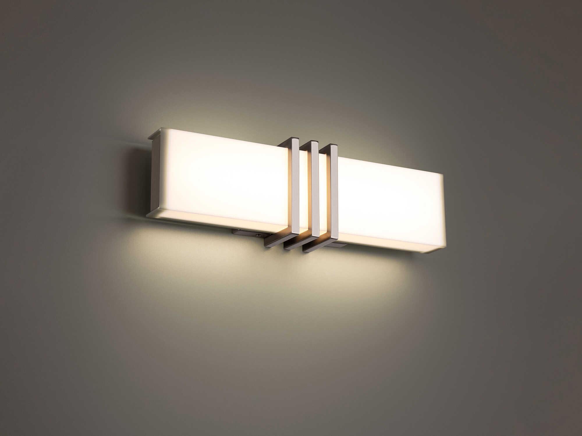 dweLED by WAC Lighting Minibar 1-Light Brushed Nickel LED Vanity Light